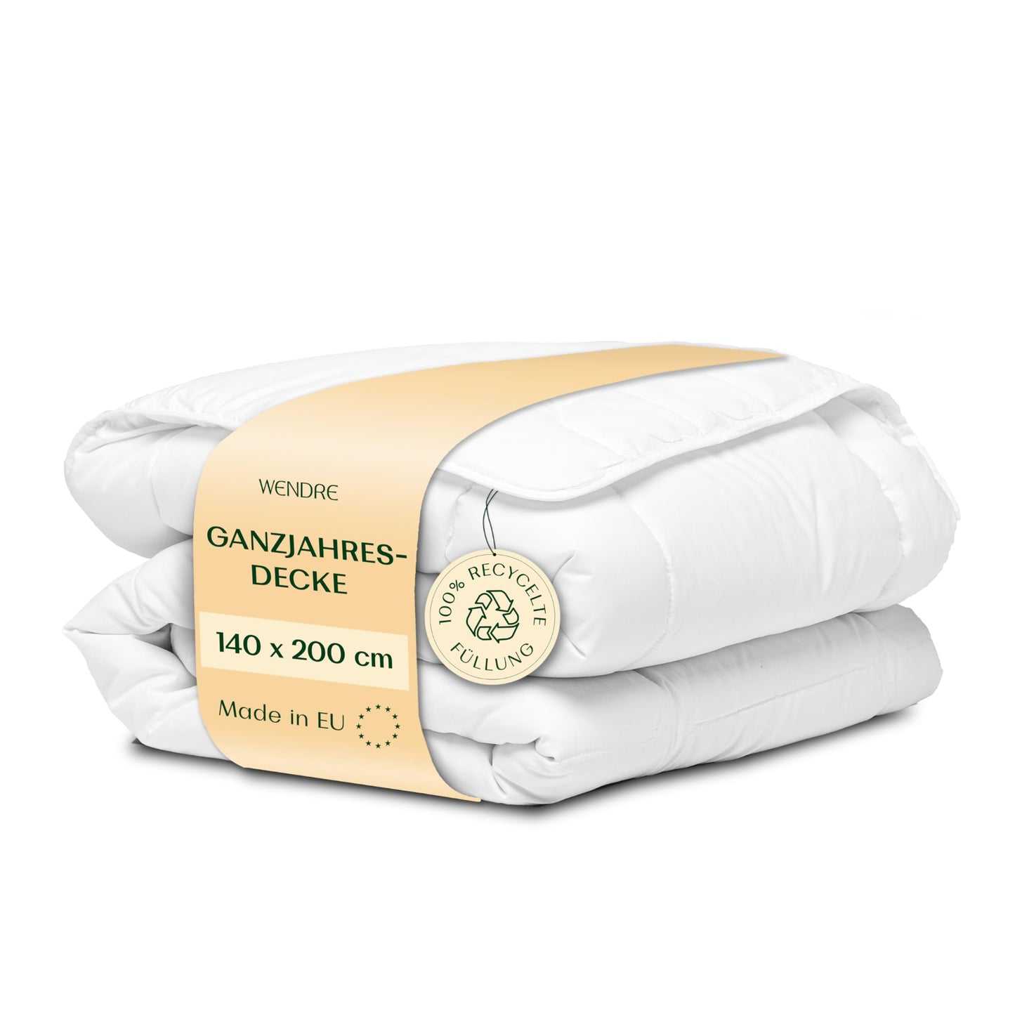 4 Seasons Duvet 135 x 200 cm, 2-Piece - All in One Quilt Summer and Winter Set with Microfibre - 250 GSM All Season Duvet + 150 GSM Summer Duvet, Oeko-Tex Certified & Washable
