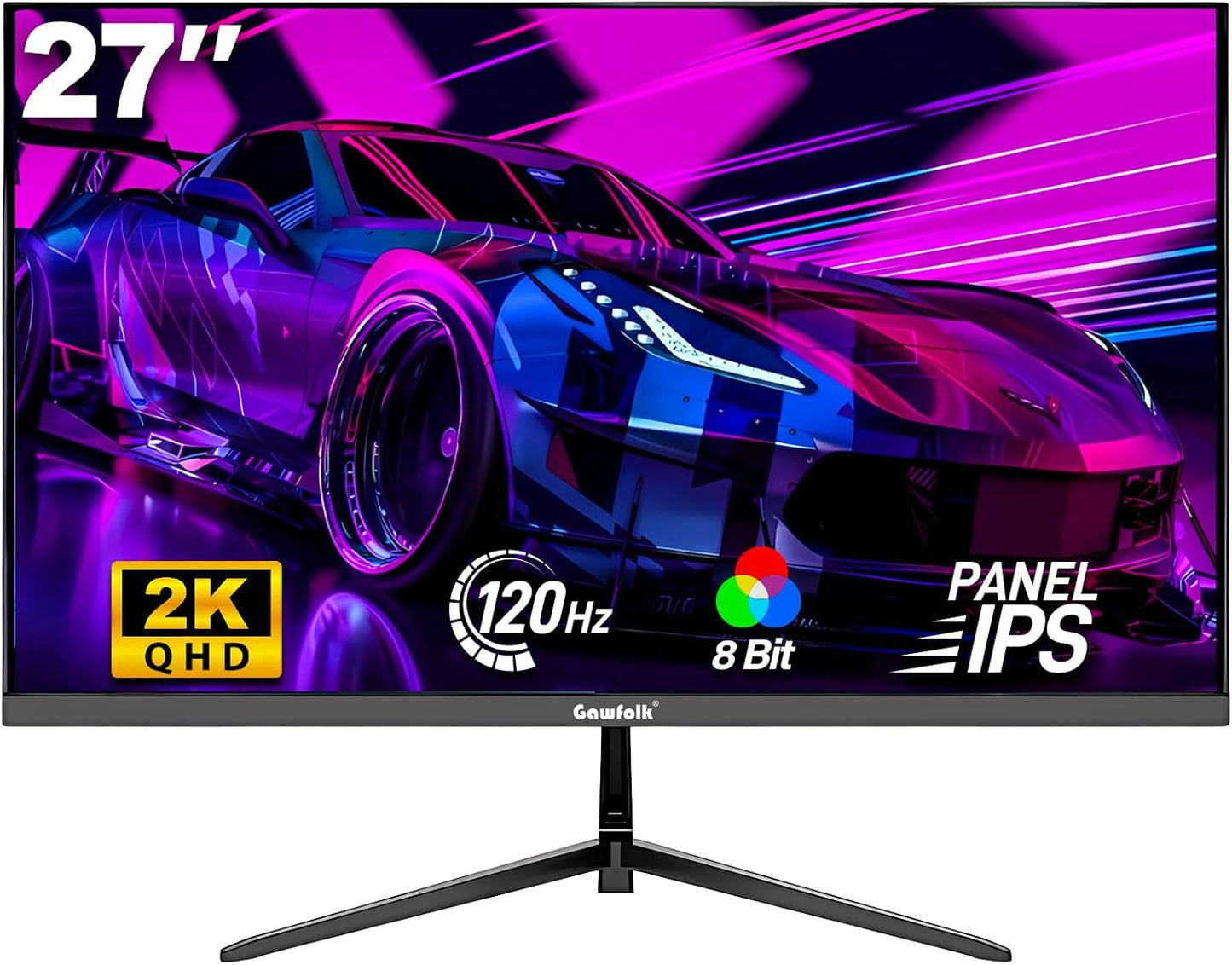 Gawfolk 32 Zoll Curved Gaming Monitor 180HZ / 165Hz / 144hz PC Bildschirm Full HD 1080P, Rahmenloses 1800R Gebogenes Computerbildschirm mit FreeSync und Eye Care Technologie, unterstützt VESA