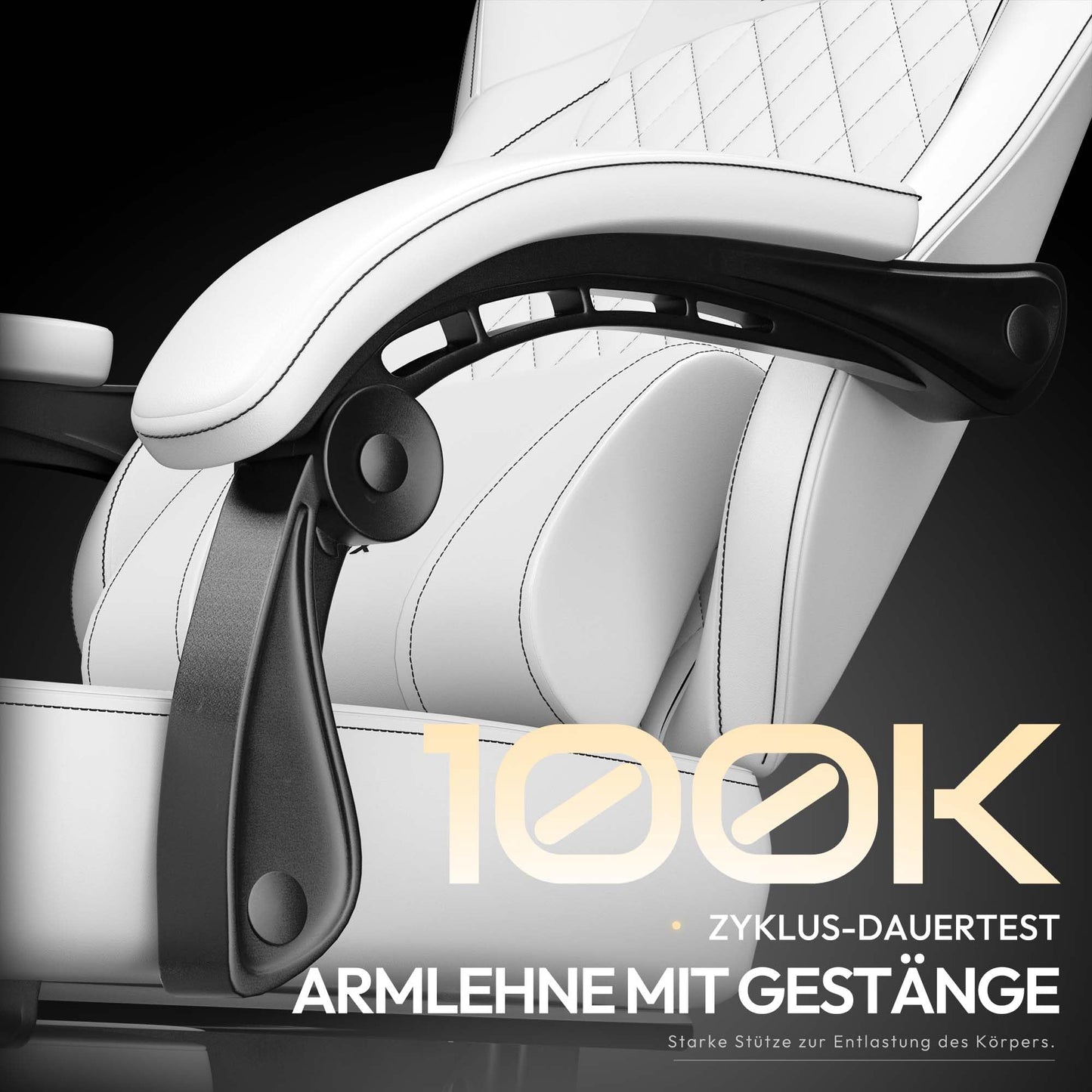Dowinx Gaming Chair, Racing Gamer Chair, Ergonomic Gaming Chair with Lumbar Support, Gaming Chair, PU Leather, 150 kg, Black Purple