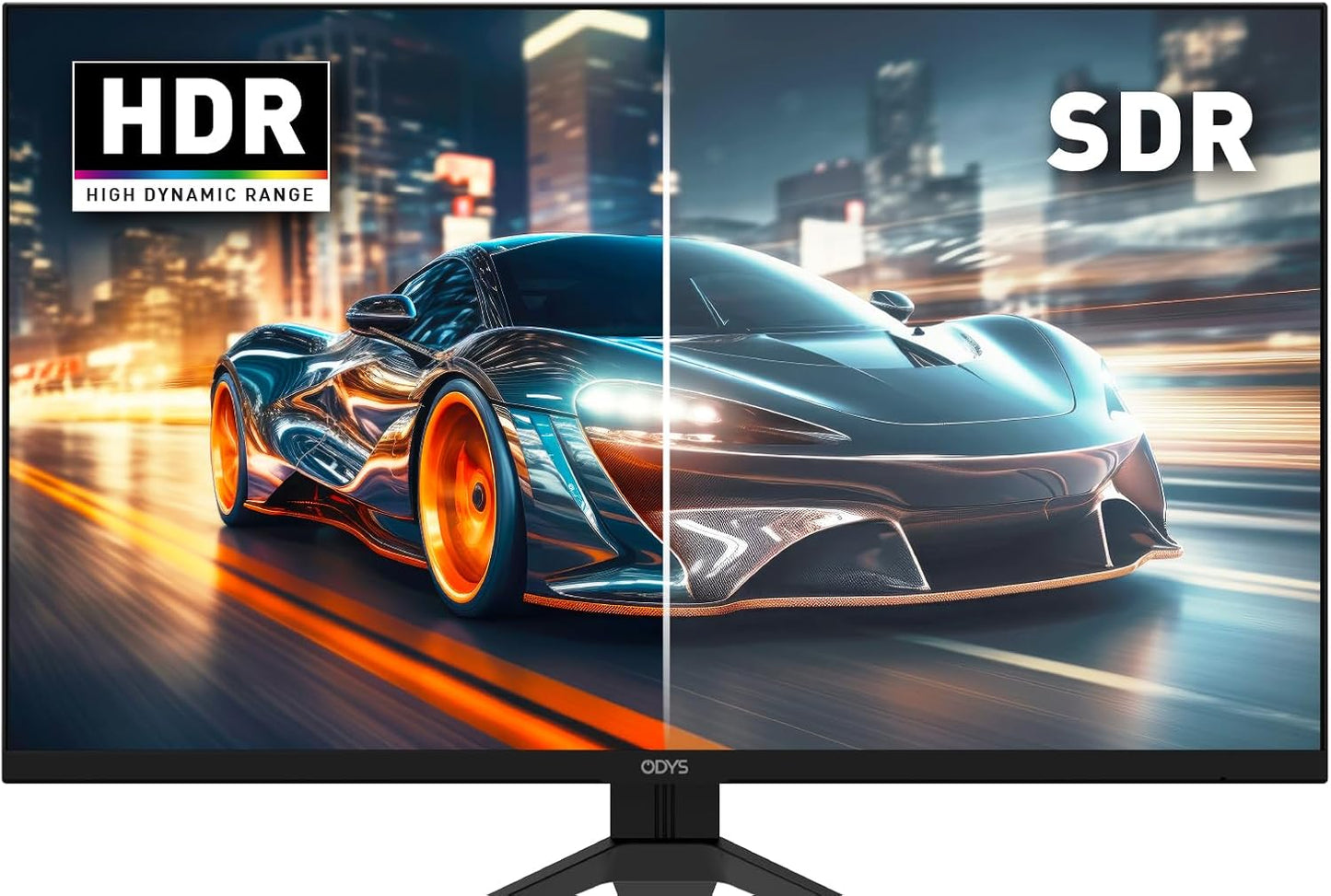 ODYS i27-Q-180-27 Inch Gaming Monitor (69 cm Screen, WQHD, 2,560 x 1,440 Pixels, 180 Hz, 1ms Response Time (MPRT), Fast IPS Panel, 120% sRGB, FreeSync, 2x HDMI, 2x Display Port)