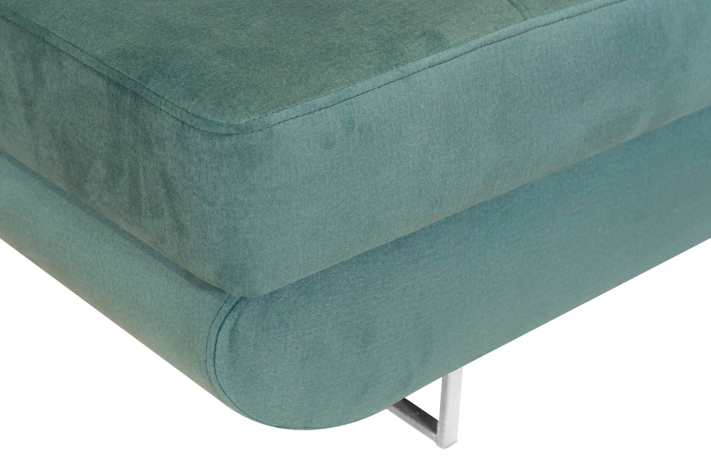 Aller L-Shaped Corner Sofa with Sleep Function and Bed Box in Jasmine, Left Ottoman (Dark Grey)
