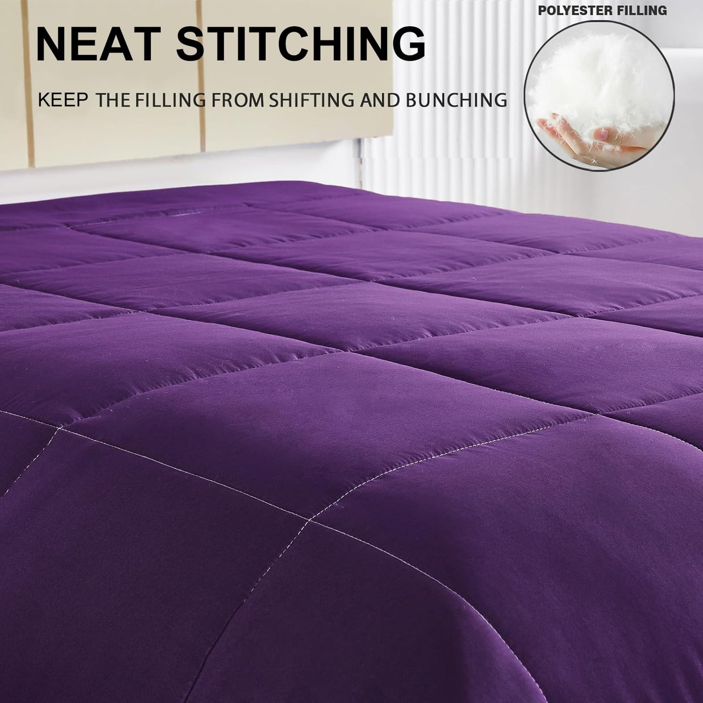 Exclusivo Mezcla 4-Season Duvet 155 x 220 cm, Warm and Light Sleeping Blanket without Cover, Turquoise/Aqua