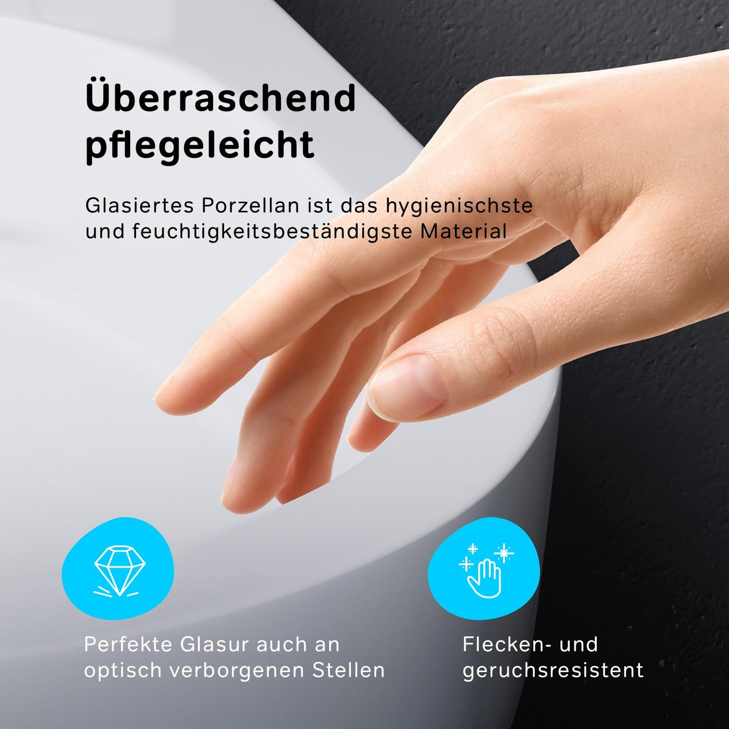 AM.PM X-Joy S - Spülrandlos Hänge WC, Tiefspül Toilette FlashClean, Wand WC mit Toilettendeckel mit Absenkautomatik, Hänge Toilette aus Keramik, Weiß, 50 cm lang
