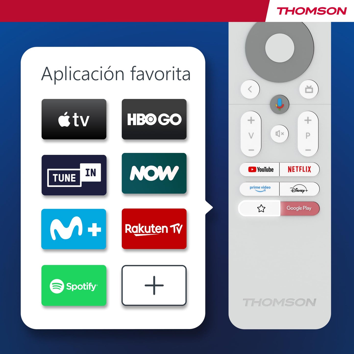 Thomson 43 Zoll (109 cm) 4K Ultra HD Weiß Smart Android TV, Google Assistant, Wi-Fi, Dolby Digital, Bluetooth, Triple-Tuner (Kabel,Satellit,Antenne), HDMI, CI+, A+ Panel – 43UA5S13W