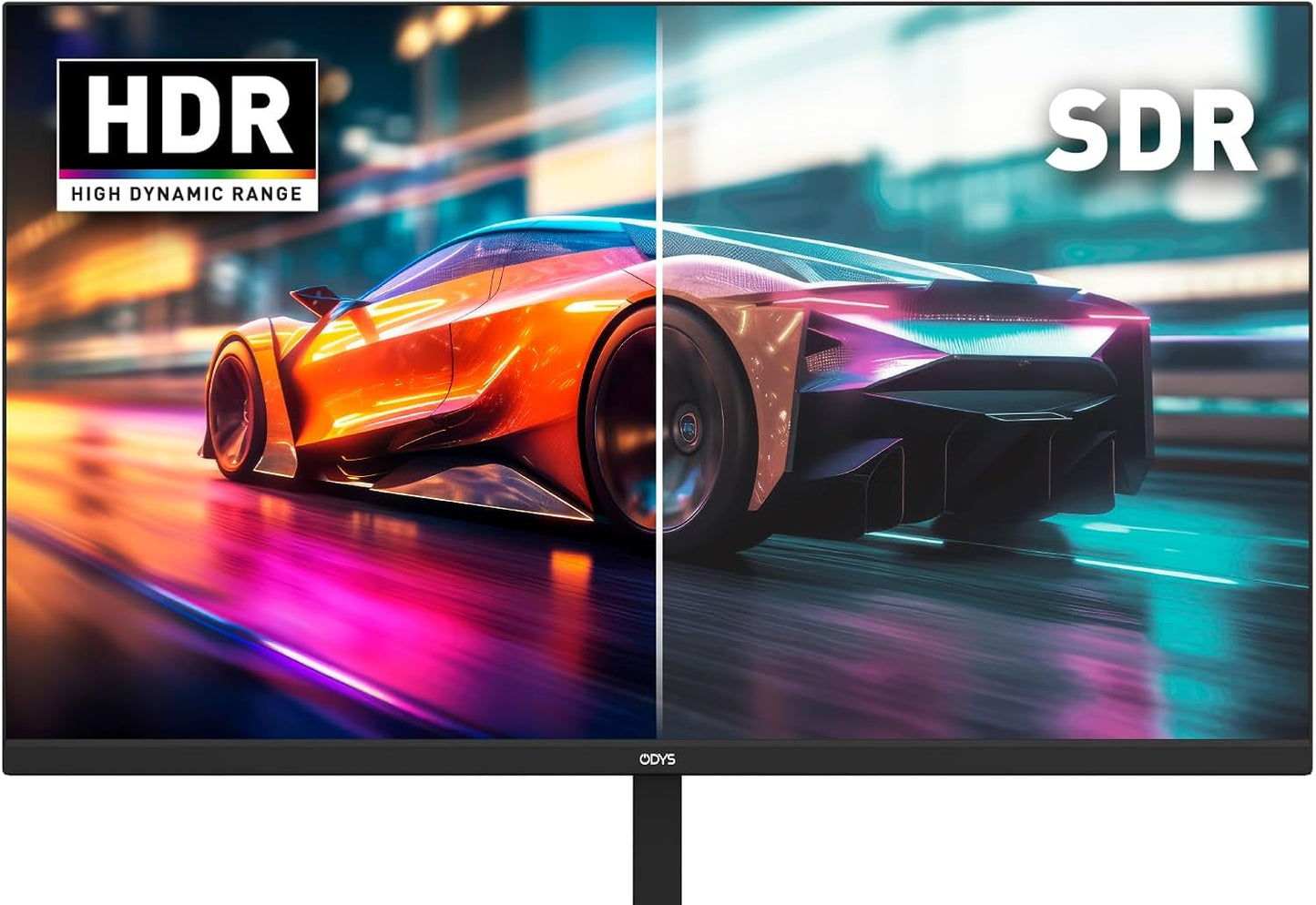 ODYS i27-Q-180-27 Inch Gaming Monitor (69 cm Screen, WQHD, 2,560 x 1,440 Pixels, 180 Hz, 1ms Response Time (MPRT), Fast IPS Panel, 120% sRGB, FreeSync, 2x HDMI, 2x Display Port)
