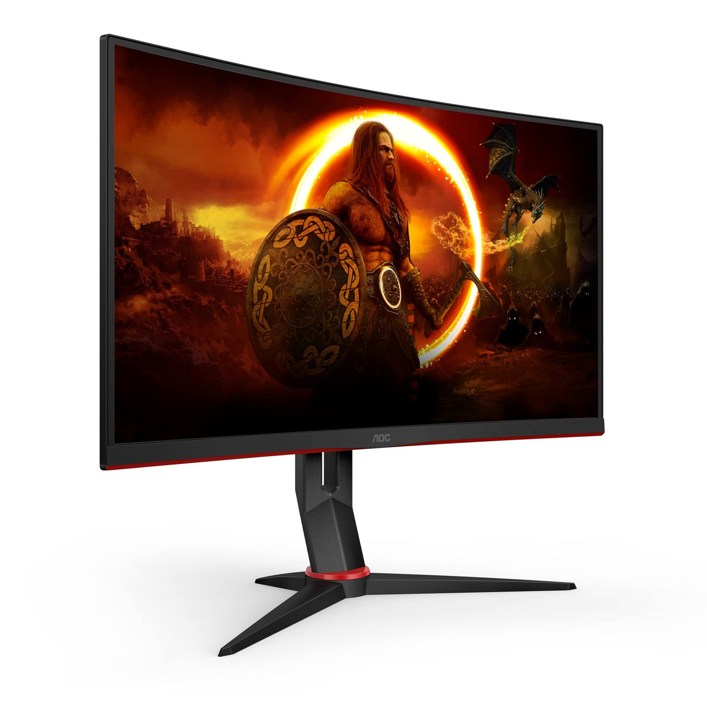 AOC Gaming CU34G2XPD – 34-Zoll-WQHD-Curved-Monitor, 180 Hz, schnelle VA, 1 ms GTG, FreeSync Premium, HDR400, höhenverstellbarer Standfuß (3440 x 1440, HDMI, DisplayPort, USB-Hub)