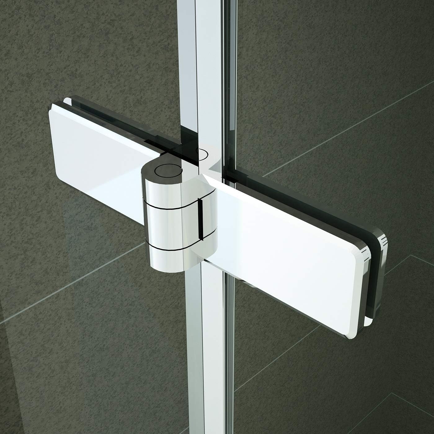 Shower Cubicle with Corner Entry 80 x 80 cm Height 190 cm Clear Glass 6 mm Tempered Glass Nano