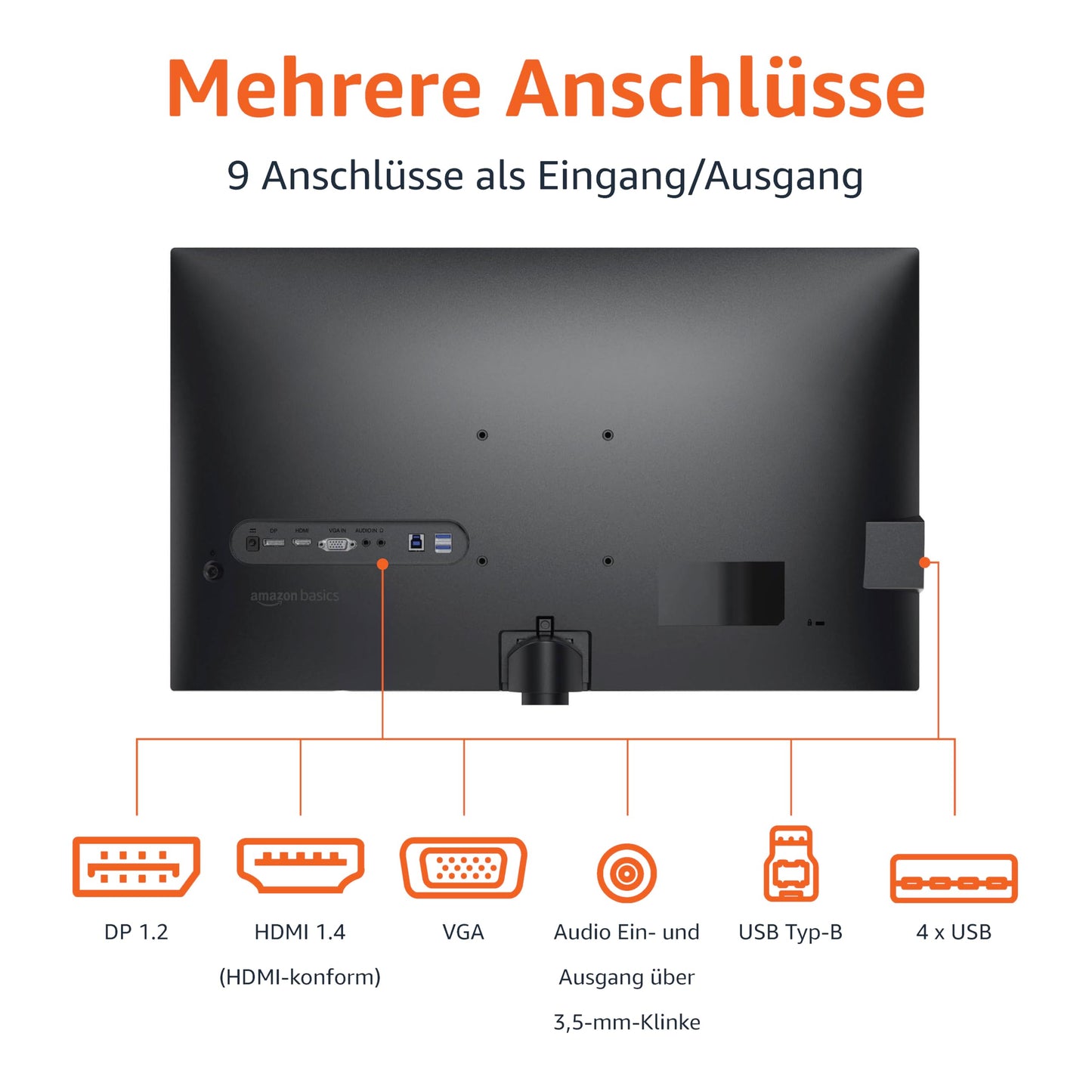 Amazon Basics Gaming-Monitor 24 Zoll (61 cm), FHD 1080p, 165 Hz, VESA-kompatibel, adaptive Synchronisierung, 1 ms Reaktion, Schwarz