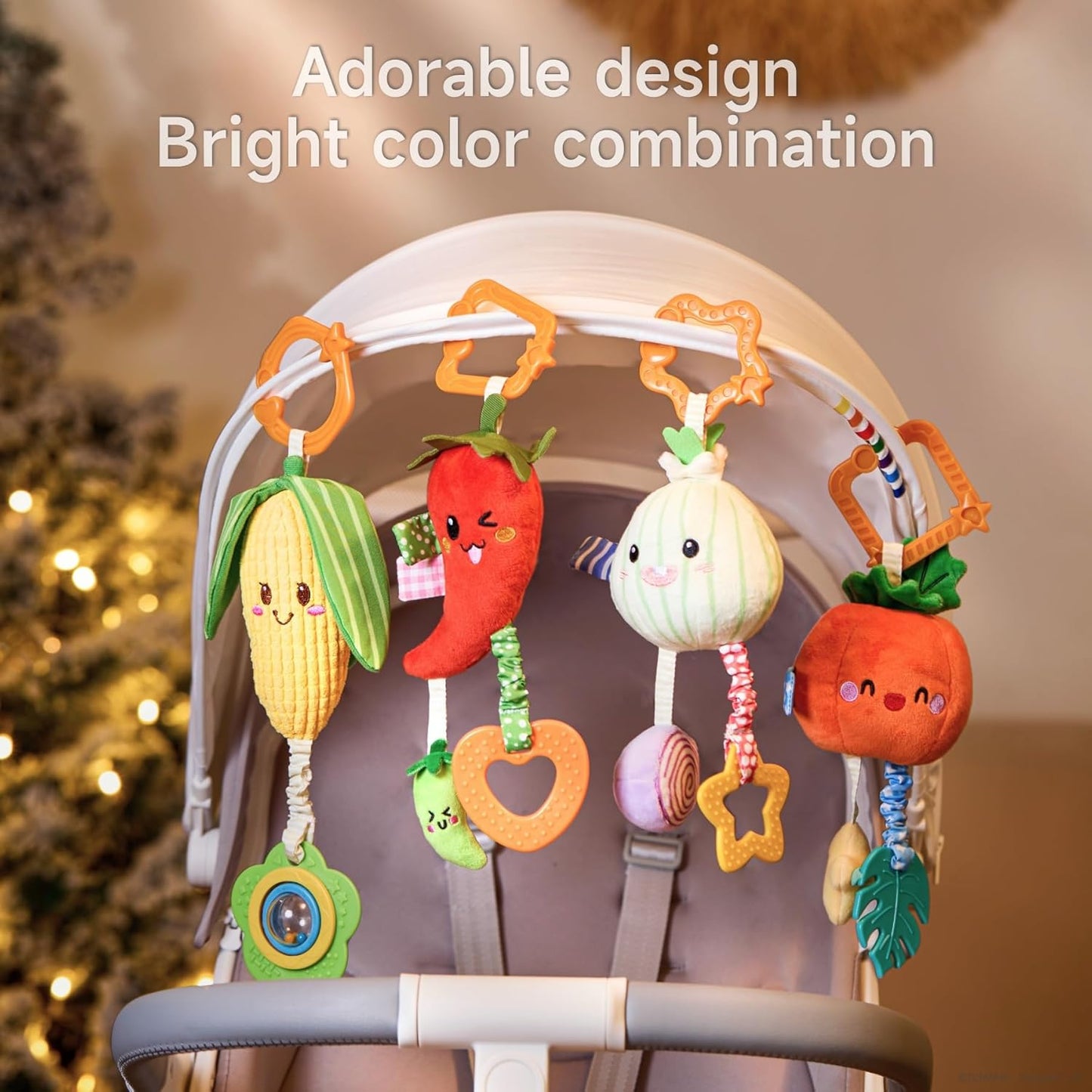 TUMAMA KIDS Baby Toy Rattles 0-12 Months Clip on Pushchair and Pram Newborn Sensory Toy for Babies Boys and Girls