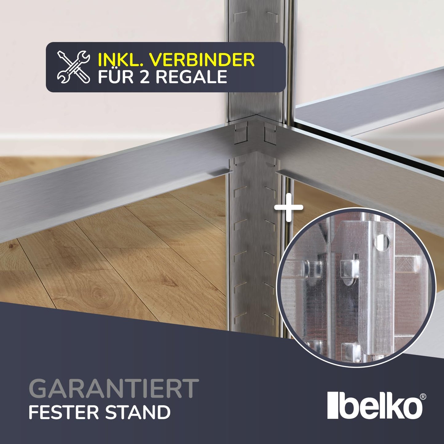 Panorama24 Shelf, Storage Shelves, Pack of 2, Basement Shelving / Workshop Shelving / Garage Shelving, Heavy-Duty Shelving 875 kg