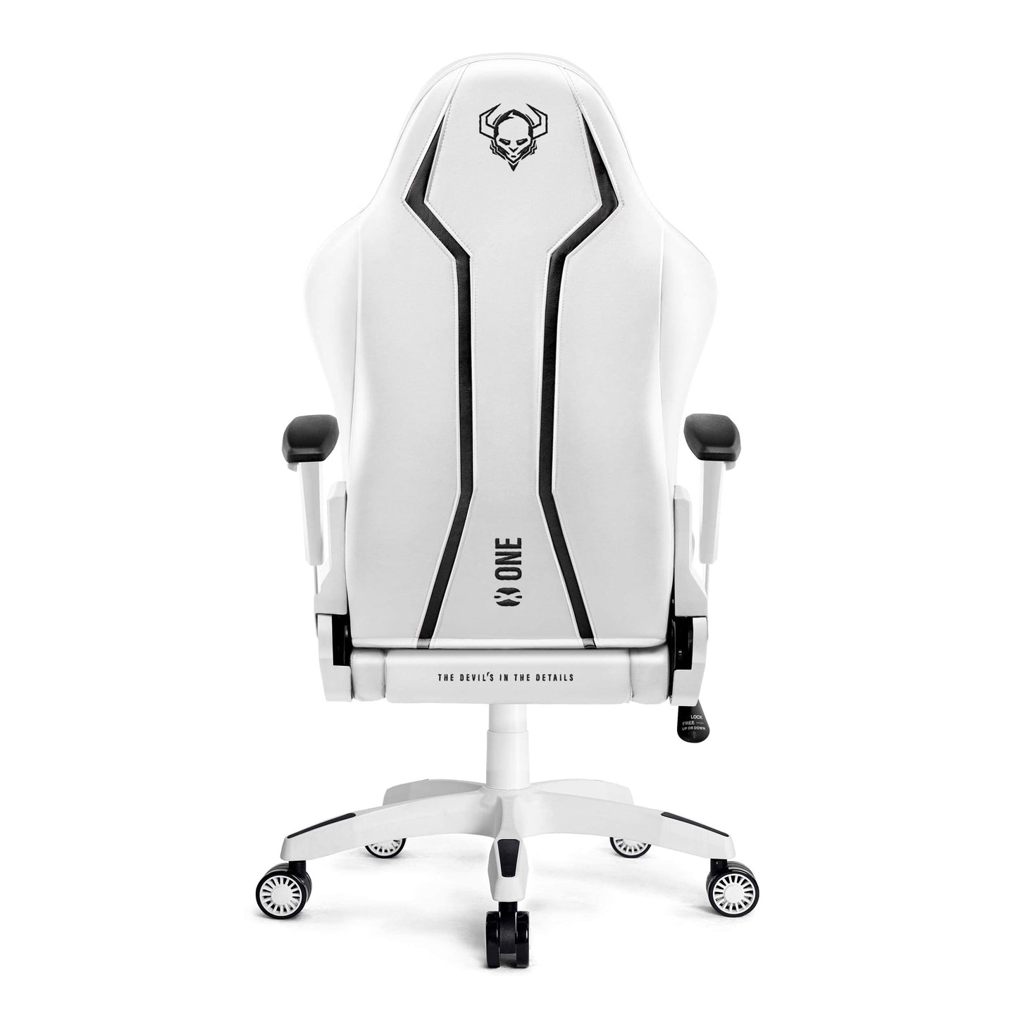 Diablo X-One 2.0 Gaming Stuhl Gamer Chair Bürostuhl Schreibtischstuhl Verstellbare Armlehnen Ergonomisches Design Nacken/-Lendenkissen Wippfunktion Aqua Blue Normal (L)
