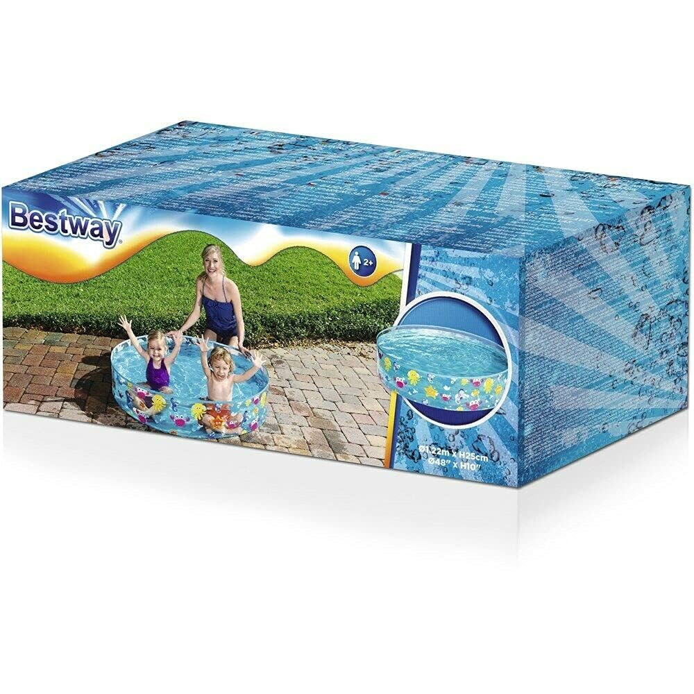 Bestway FillN Fun Planschbecken, Sparking Sea, 122 x 25 cm