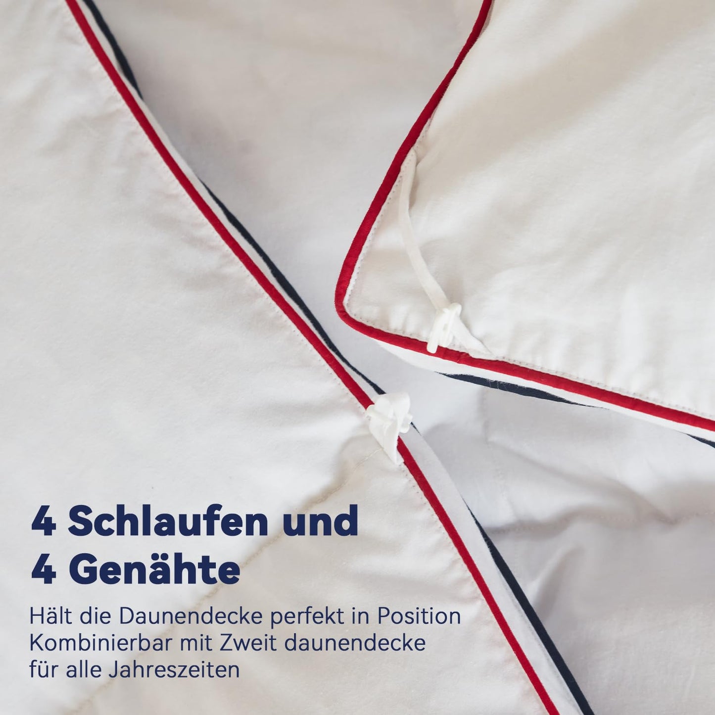 Premium Down Duvet 135 x 200 cm Summer Duvet, Lightweight Summer Duvet 135 x 200 cm with Premium Goose Down and Feathers, 100% Silent Organic Cotton, Oeko-Tex 100, Down Pass, RDS Certified