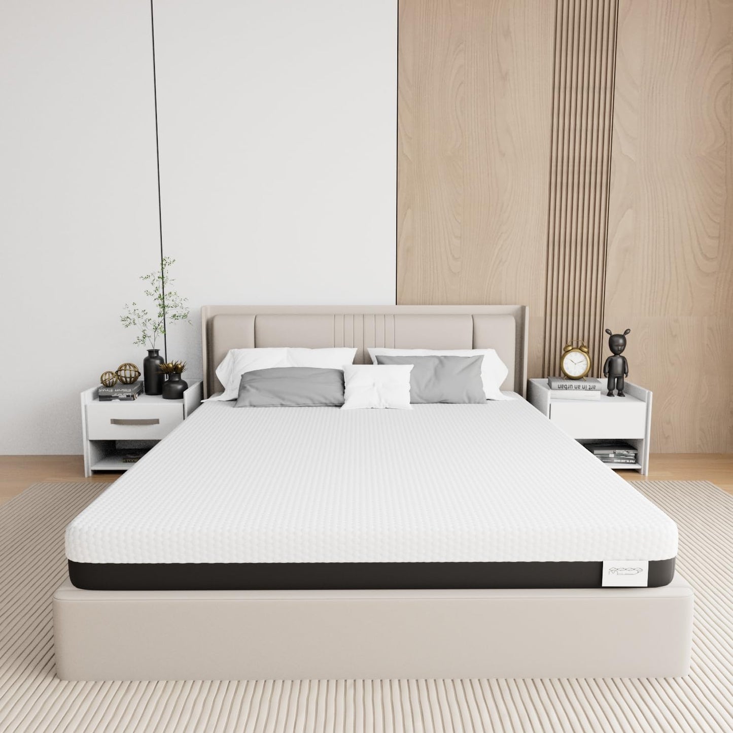 Memory Matratzen Mattress 180 x 200 cm, Double Bed Mattress 20 cm High, Cold Foam Mattress, Gel Memory Foam Mattress, Hardness Levels H2 and H3, 7 Zones for Comfort and Durability (180 x 200 x 20 cm)
