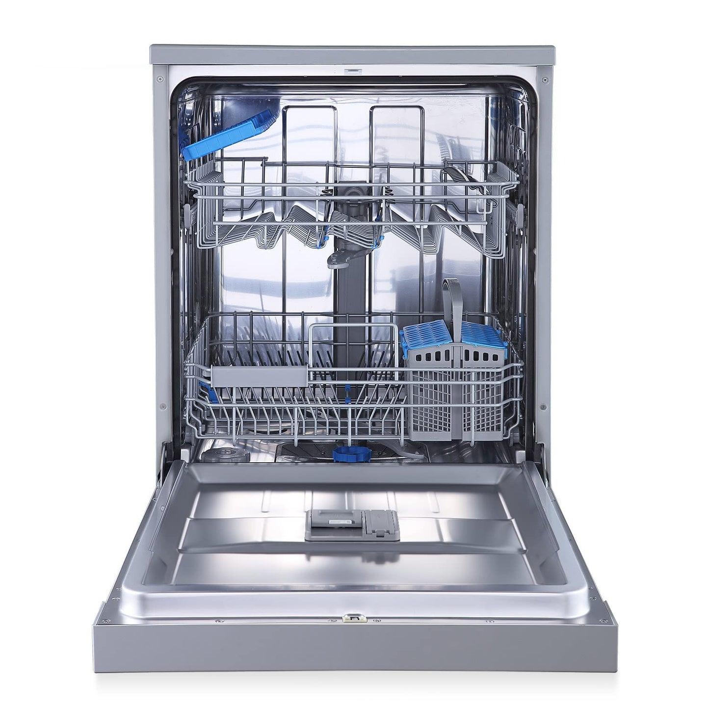 Midea MDWEU1435XSS-W Dishwasher, Integrated, 14 Place Settings, 60 cm, Partially Integrated with WiFi, Extra Drying, 7 Programmes, 47 dB, 0-24 Hours Start Time Delay, Stainless Steel