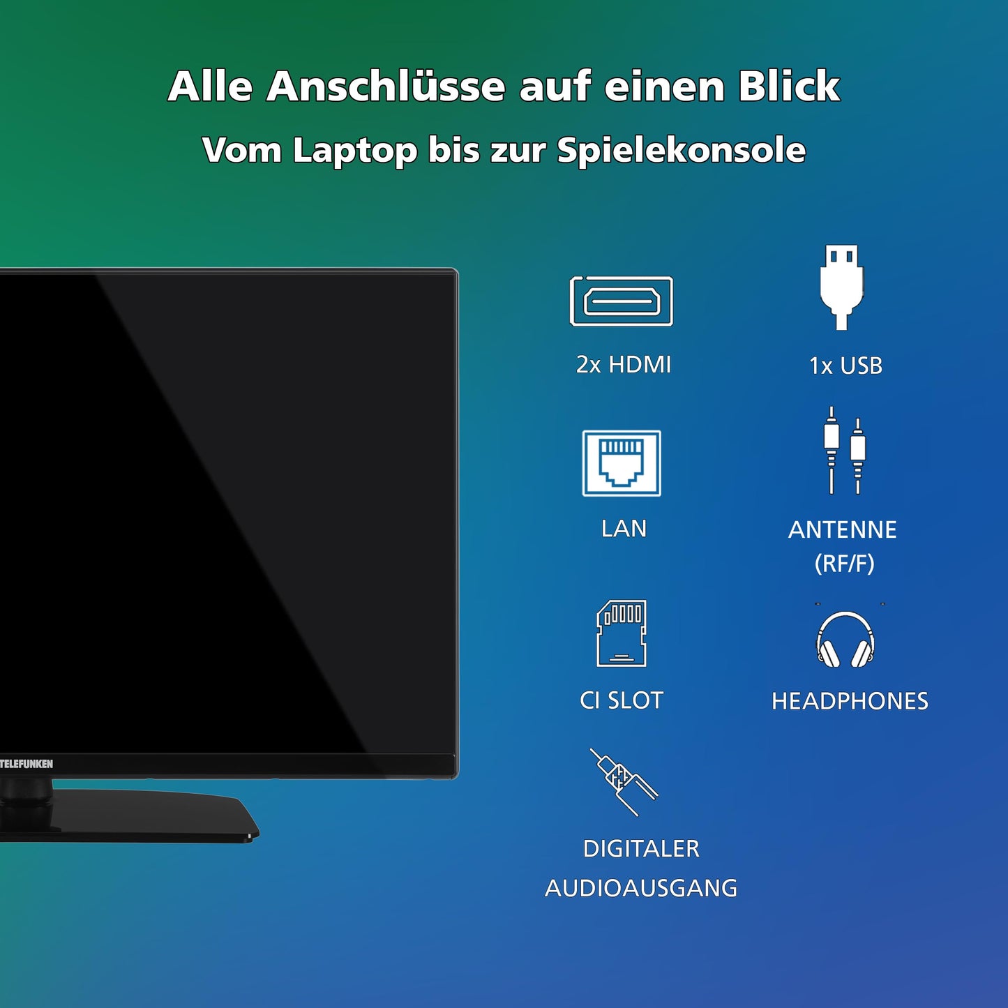 TELEFUNKEN VIDAA D43U790B2CW 4K TV 43 Inch Smart TV UHD, HDR TV with Dolby Vision, Triple Tuner and 6 Months HD+ Including LED TV, Black