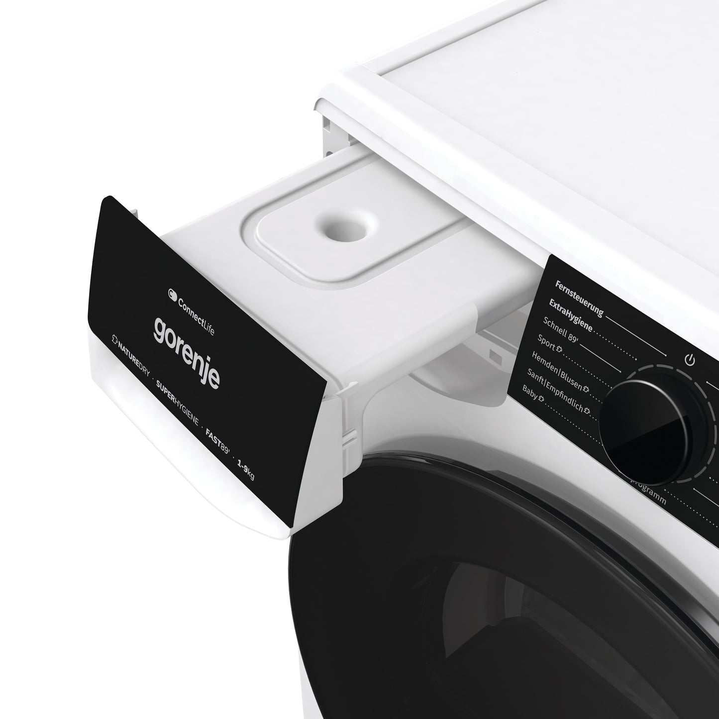 Gorenje DPNE82/GN Trockner/Kondensation mit Wärmepumpe / 8kg / 16 Programme/WIFI/Made in Europe/WaveActive Trommel/TwinAir/Feuchtesensor/Naturedry/LED Display/EEK: A++
