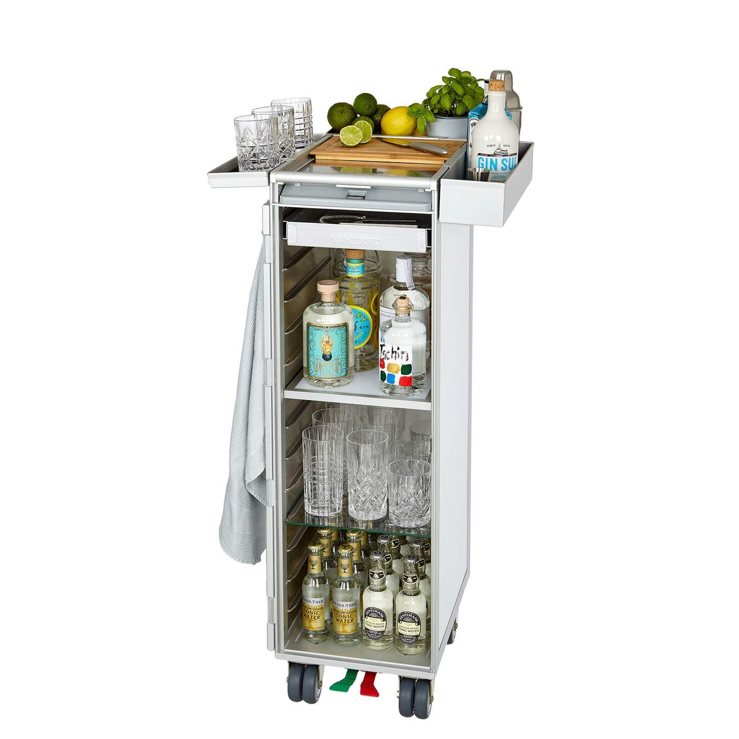 VanDeBord Equipment Package Bar, Accessories for Airline Trolleys, Aircraft Trolley Bar (Aluminium, KSSU)