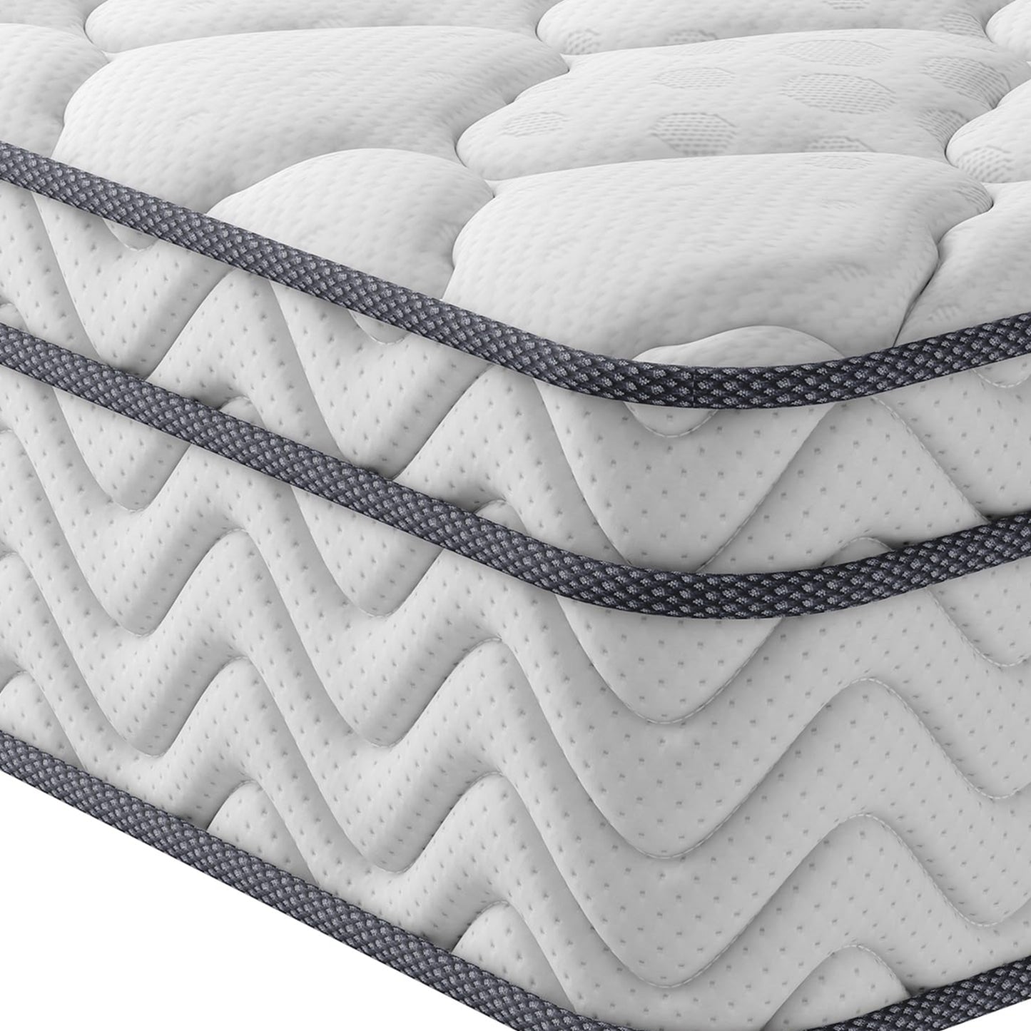 Vesgantti Matratze 180x200 höhe 22cm H3 7-Zonen Taschenfederkernmatratze Mittelfeste Orthopädischem Kaltschaummatratze Öko-Tex Zertifiziert Matratzen Klassik BoxTop