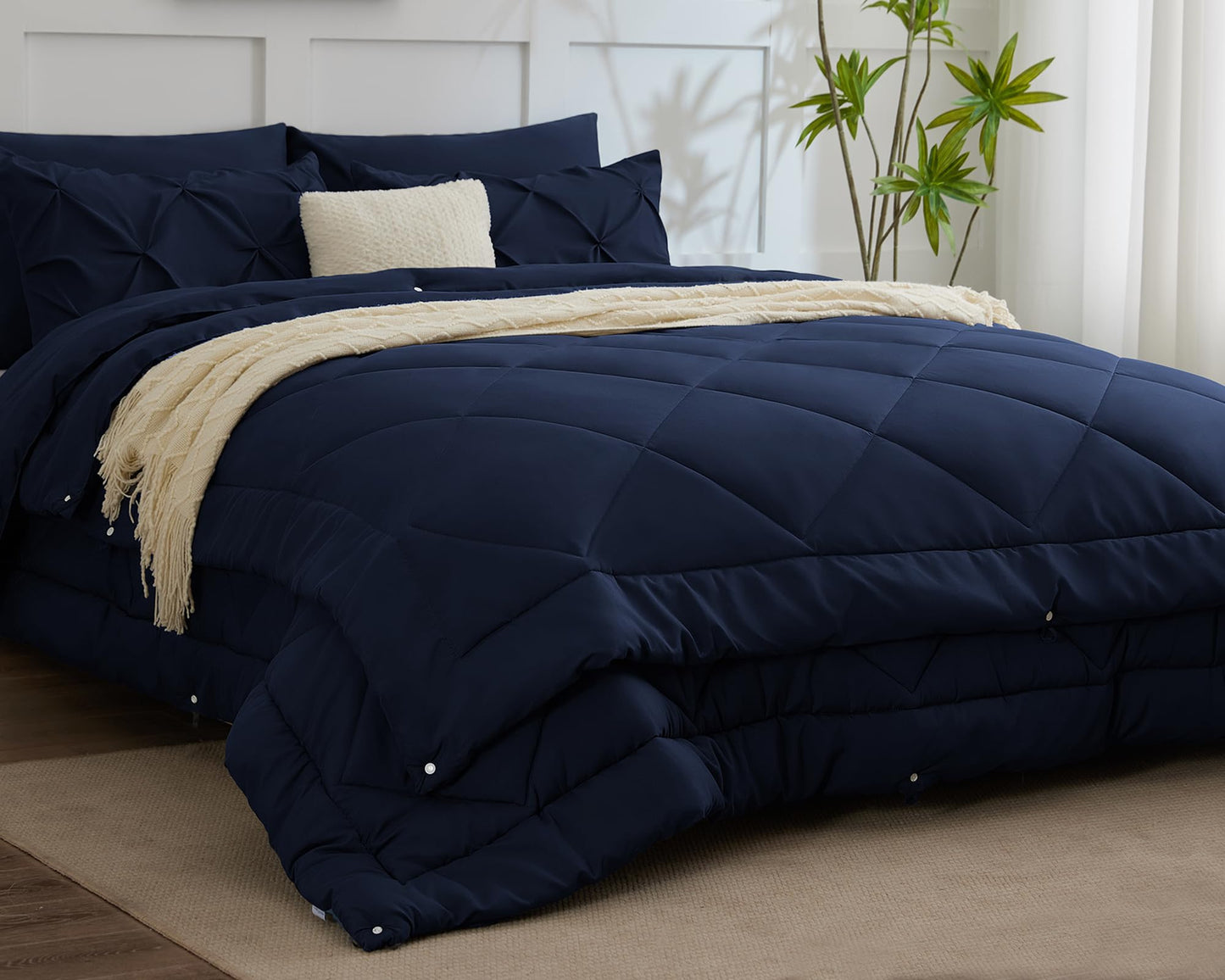 WAVVE Duvet 135 x 200 cm 4 Seasons 2-Piece Grey - All Season Duvet 135 x 200 cm 300 g/m² Summer Duvet 135 x 200 150 gsm = Winter Duvet 450 gsm, Quilt 200 x 135 cm for Four Seasons/Summer/Winter
