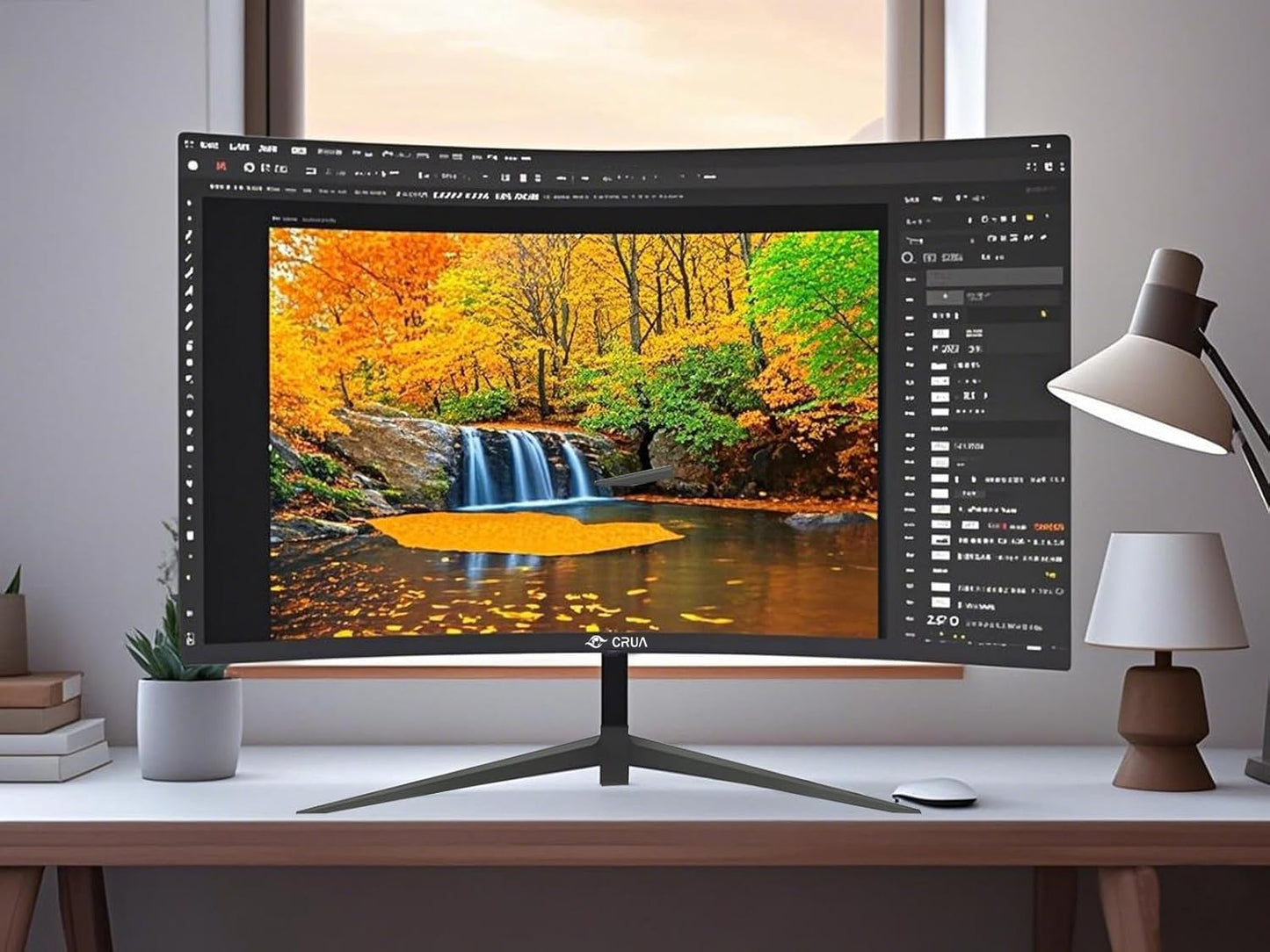 27 Inch Curved Monitor with 1920 * 1080P|100Hz/120Hz/144Hz Computer Monitor 27 inch with HDMI *1,VGA*1 and Tilt Adjustable,VESA Compatible Eye Care PC Office Monitor for Working and Gaming
