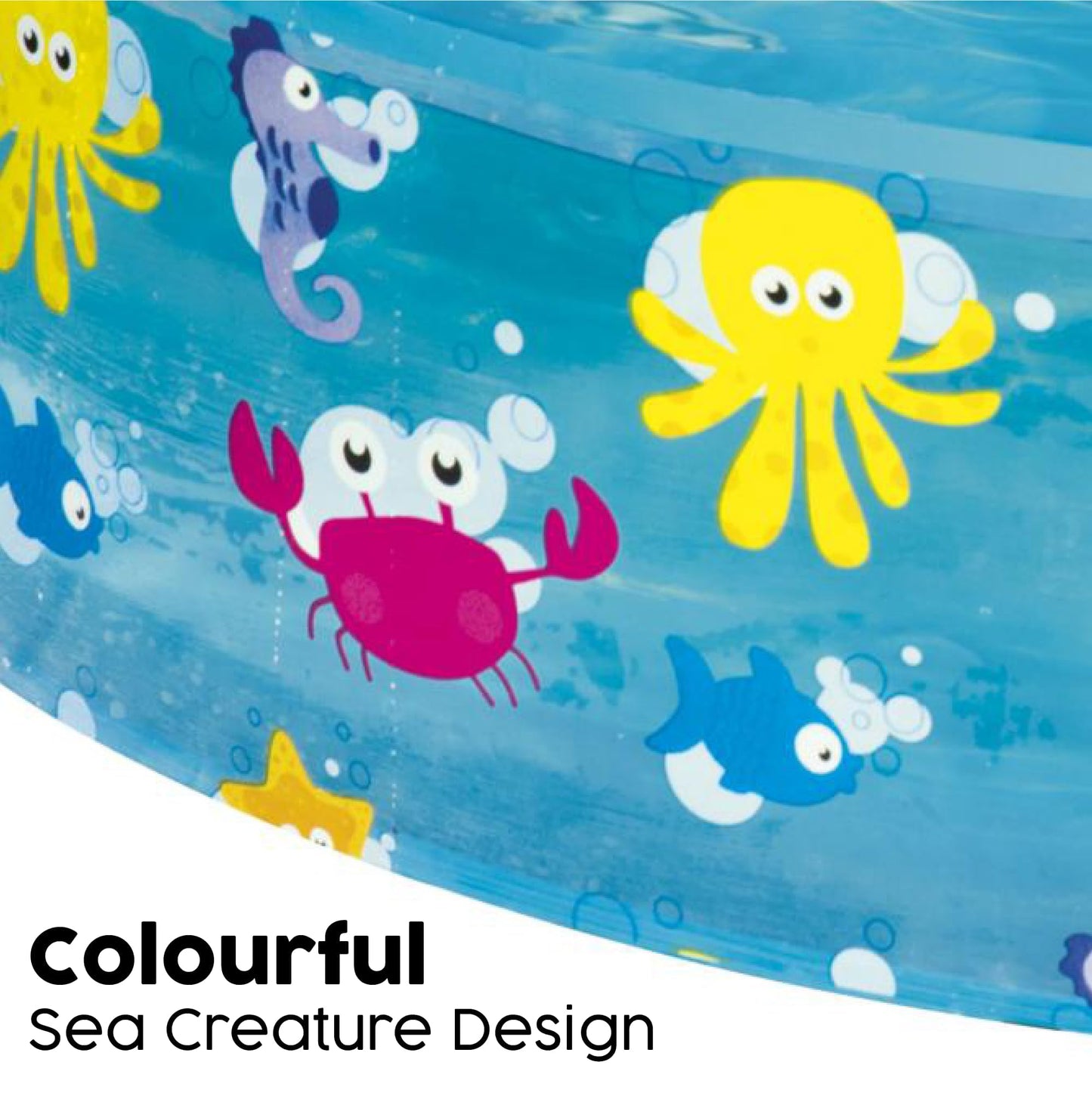 Bestway FillN Fun Planschbecken, Sparking Sea, 122 x 25 cm