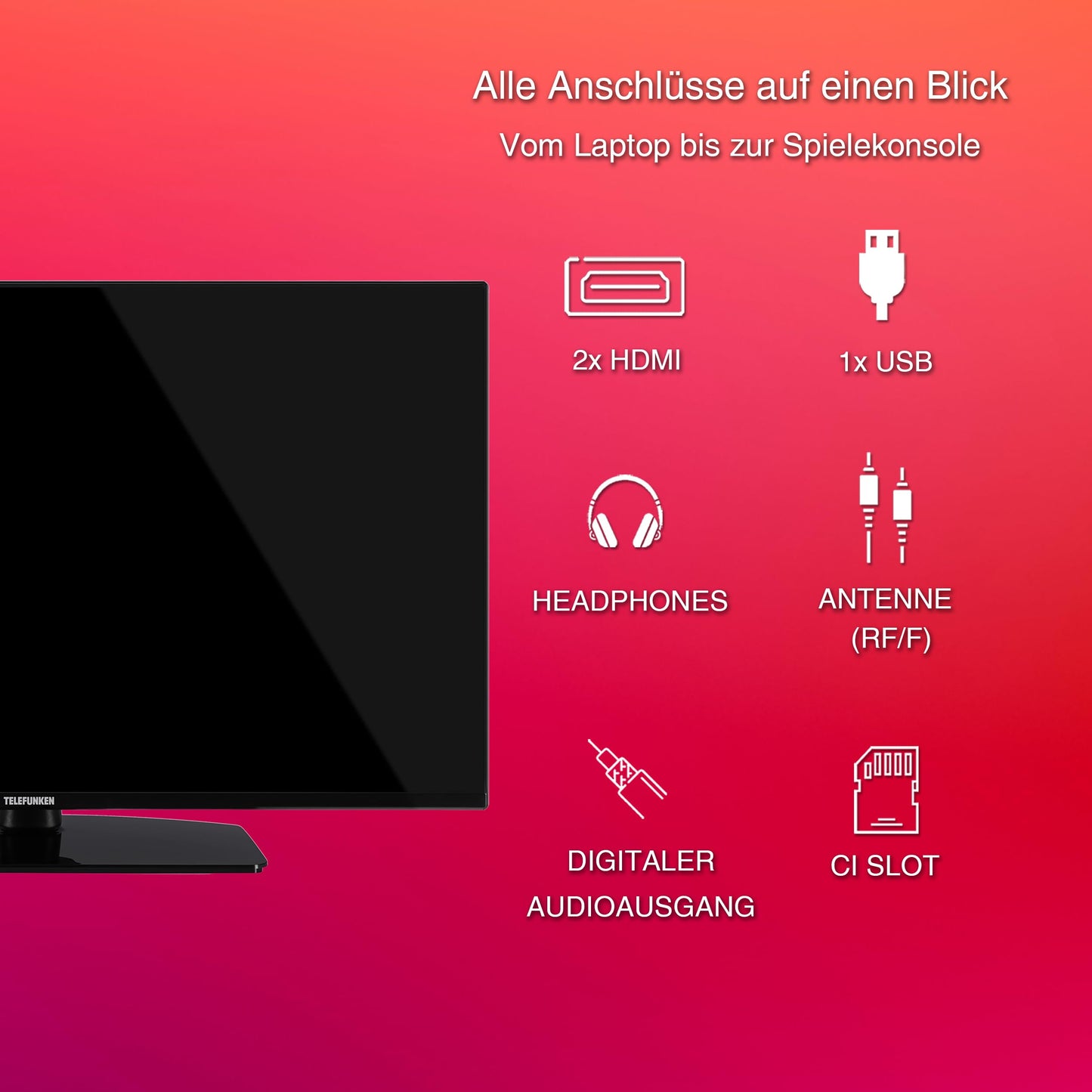 TELEFUNKEN VIDAA D43U790B2CW 4K TV 43 Inch Smart TV UHD, HDR TV with Dolby Vision, Triple Tuner and 6 Months HD+ Including LED TV, Black