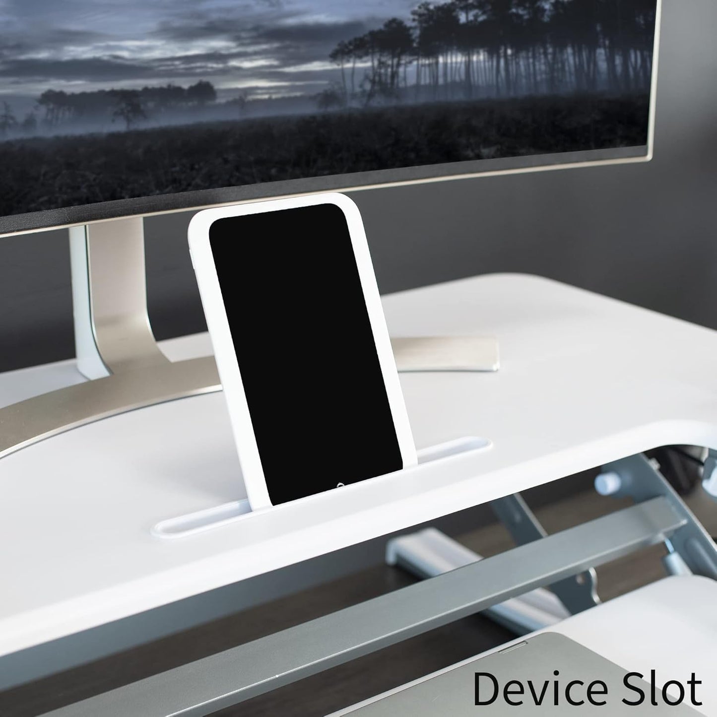 VIVO Black Height Adjustable 36 inch Stand up Desk Converter Quick Sit to Stand Tabletop Dual Monitor Riser, DESK-V000V