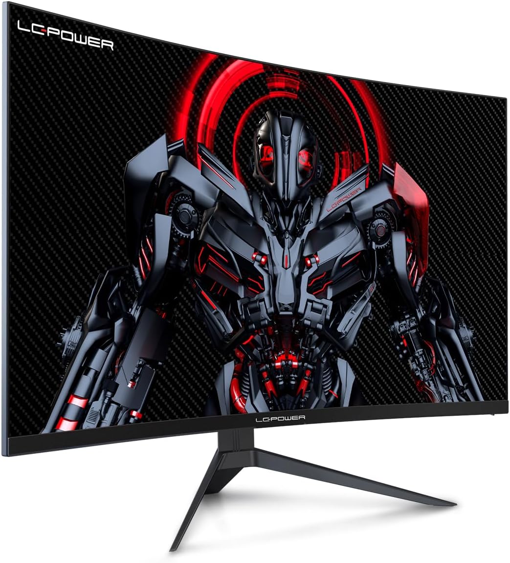 LC-POWER FHD Curved Monitor 32 Zoll, 165 Hz, 1920x1080, 1ms, 1500R und Freesync mit G-Sync-Kompatibilit, HDMI & DP, VESA, LC-M32-FHD-165-C-A