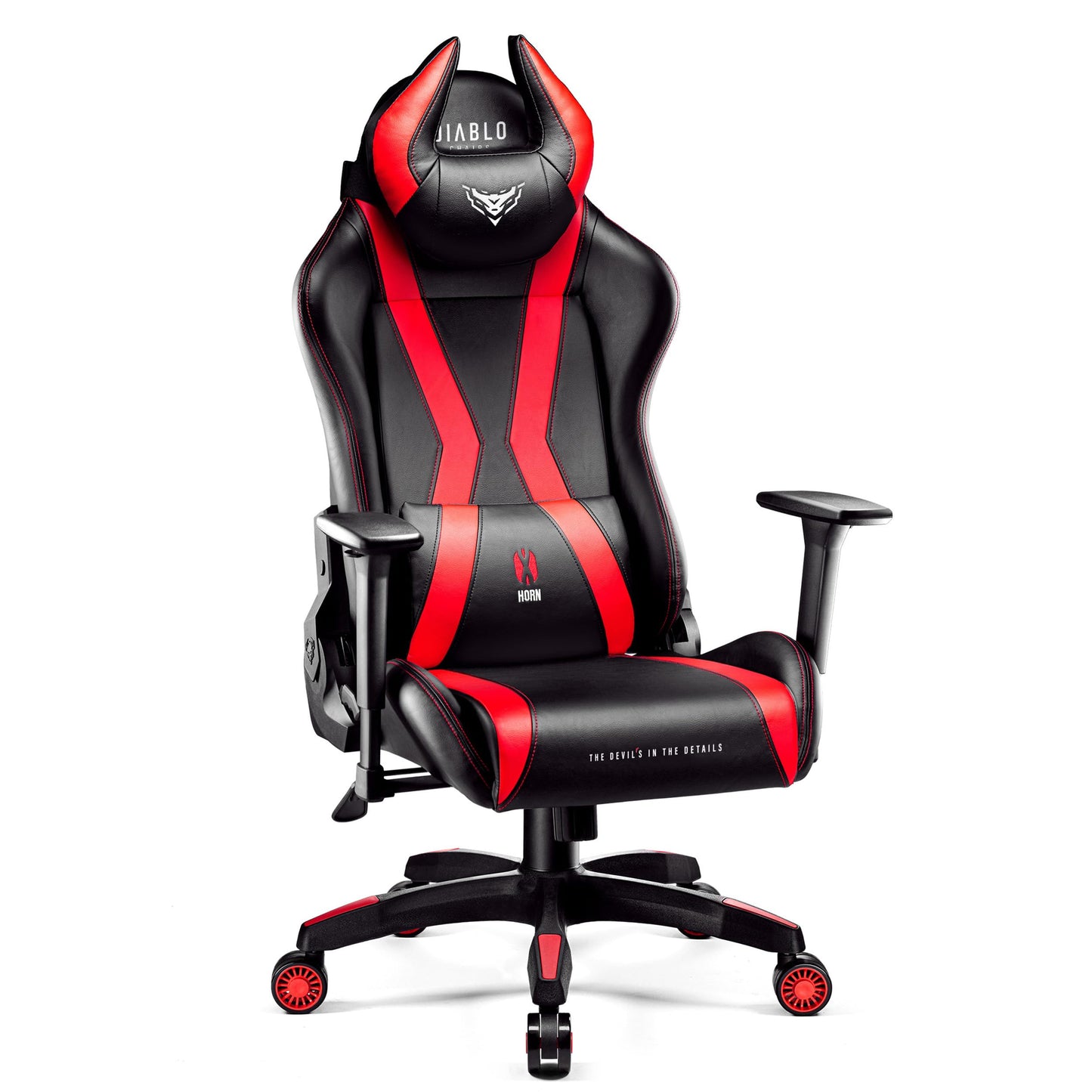 Diablo X-Horn Gaming Office Chair Desk Chair 3D Armrests Ergonomic Design Neck / Lumbar Cushion Imitation Leather Rocker Function