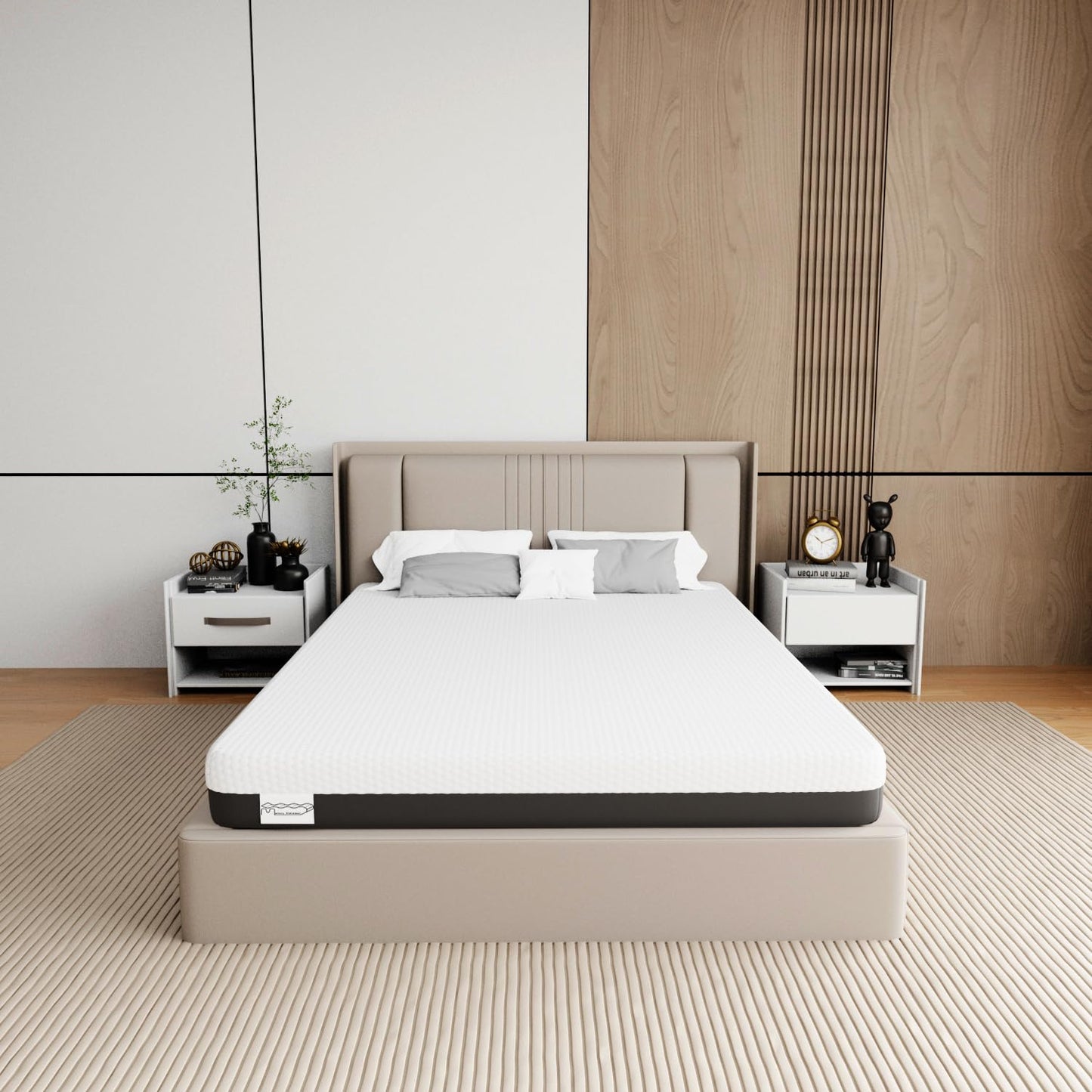 Memory Matratzen Mattress 180 x 200 cm, Double Bed Mattress 20 cm High, Cold Foam Mattress, Gel Memory Foam Mattress, Hardness Levels H2 and H3, 7 Zones for Comfort and Durability (180 x 200 x 20 cm)