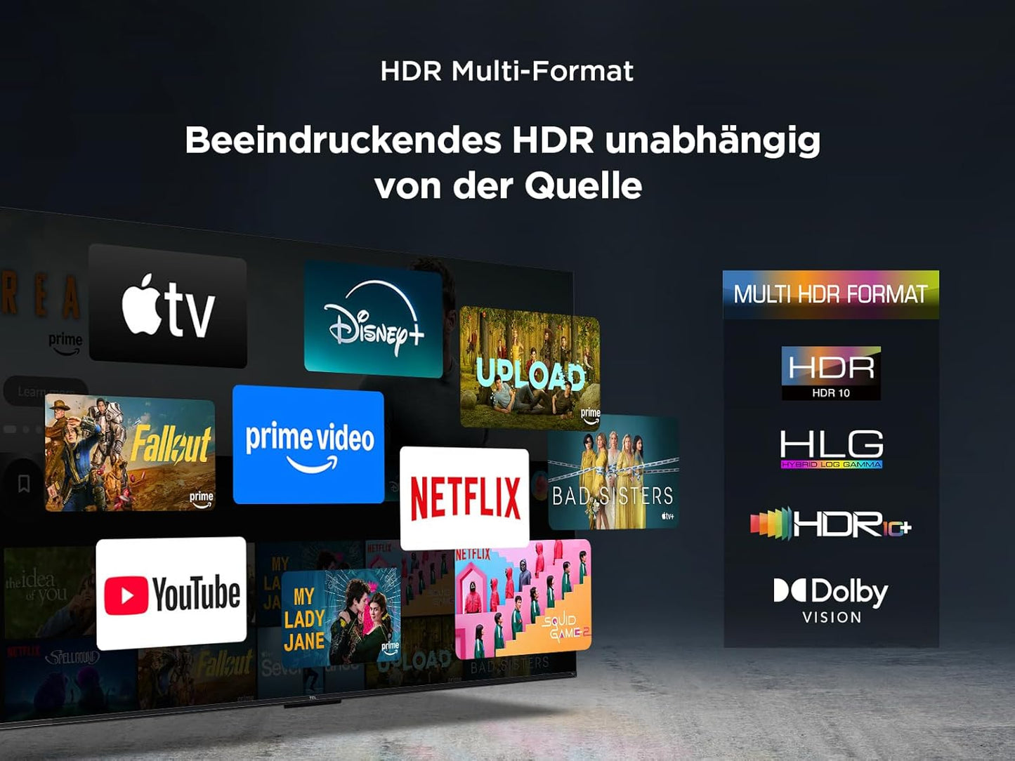 TCL 50PF650 50-Zoll 4K Ultra HD, HDR TV, Smart LED Fire TV (Dolby Vision, Dolby Atmos, DTS, HDR 10, Alexa integriert, Airplay2, Miracast)