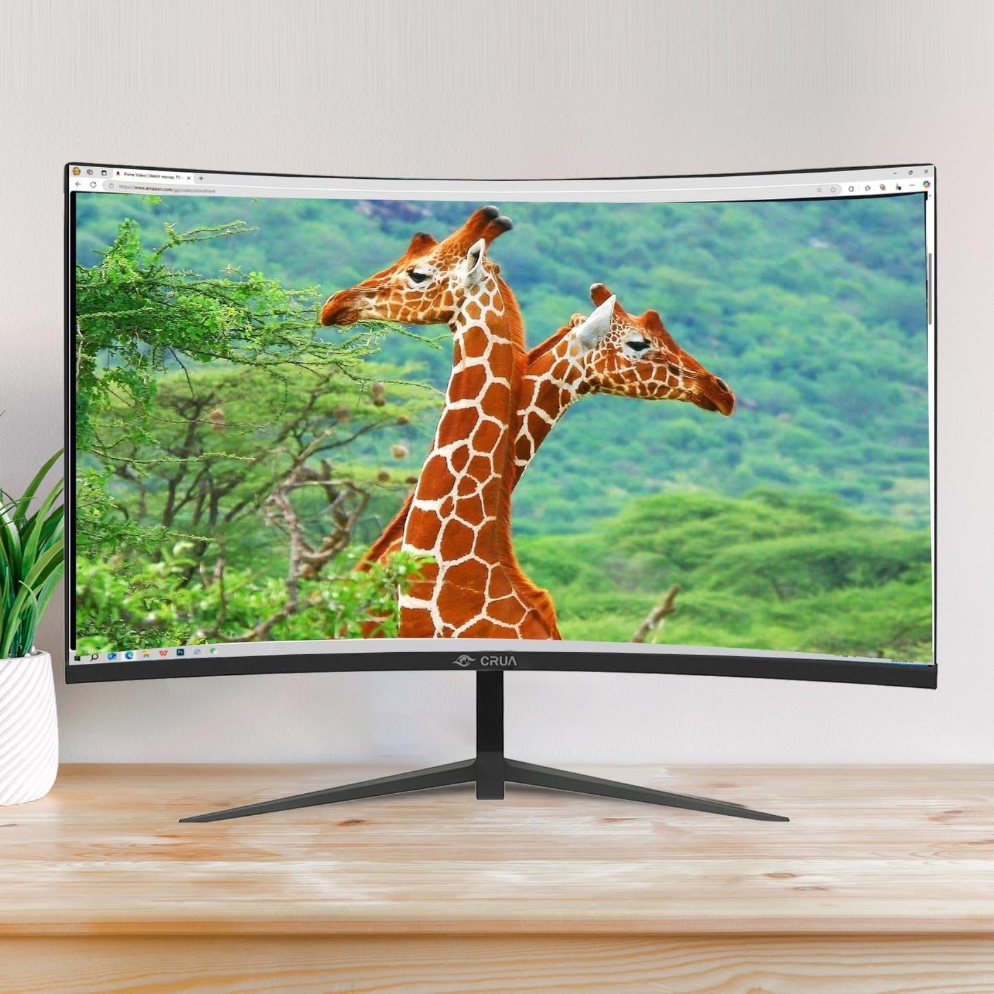 27 Inch Curved Monitor with 1920 * 1080P|100Hz/120Hz/144Hz Computer Monitor 27 inch with HDMI *1,VGA*1 and Tilt Adjustable,VESA Compatible Eye Care PC Office Monitor for Working and Gaming