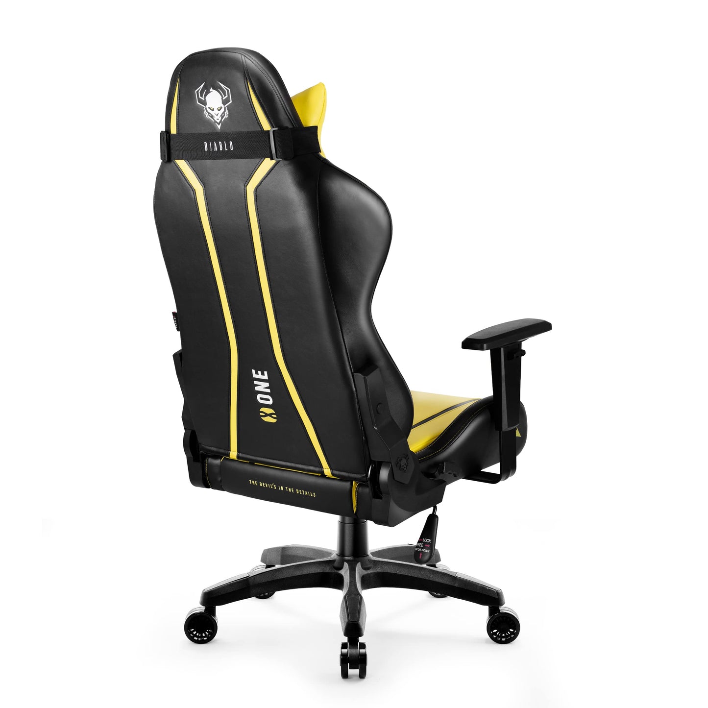 Diablo X-One 2.0 Gaming Stuhl Gamer Chair Bürostuhl Schreibtischstuhl Verstellbare Armlehnen Ergonomisches Design Nacken/-Lendenkissen Wippfunktion Aqua Blue Normal (L)