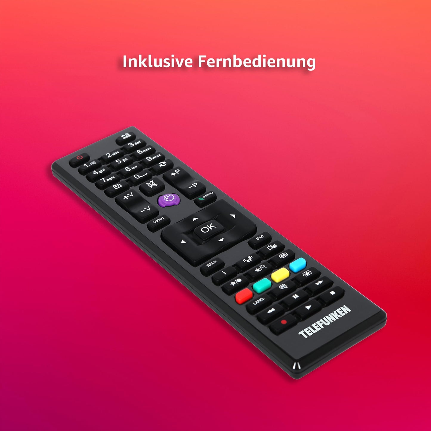 TELEFUNKEN VIDAA D43U790B2CW 4K TV 43 Inch Smart TV UHD, HDR TV with Dolby Vision, Triple Tuner and 6 Months HD+ Including LED TV, Black