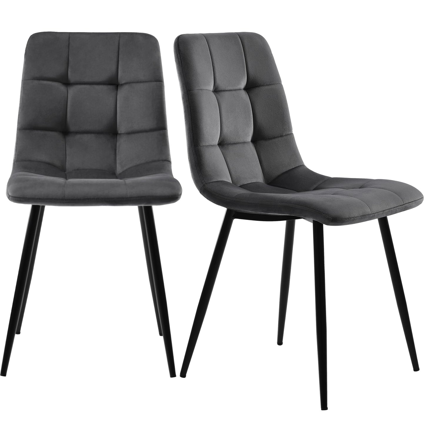 Ymkua Esstisch mit 4 Stühlen Set, 117x68x75 cm Rechteckiger Esstisch, Esszimmergruppe, Moderne Küche Esstisch Set, Esszimmerstuhl Küchenstuhl Set, Küchentisch Set für Wohnzimmer und Küche (Gray)
