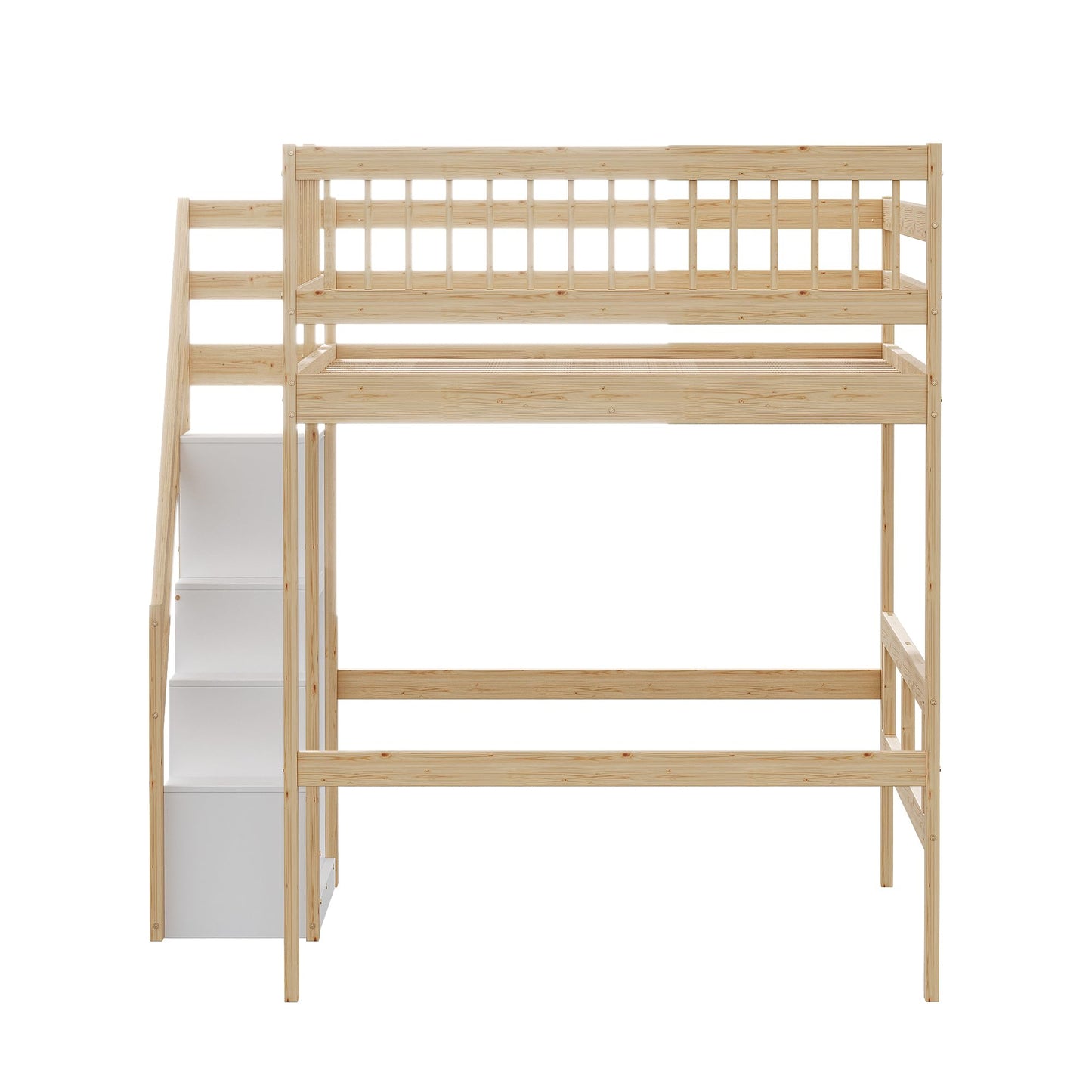 xixiworkshop Kinderbett 90x200cm Ausziehbett Bett mit Stauraum und USB-Steckdose/Mehreren Ablagefächern multifunktionales Jugendbett/Gästebett/Doppelbett mit Stauschrank Lattenrost,Ohne Matratze,Grau