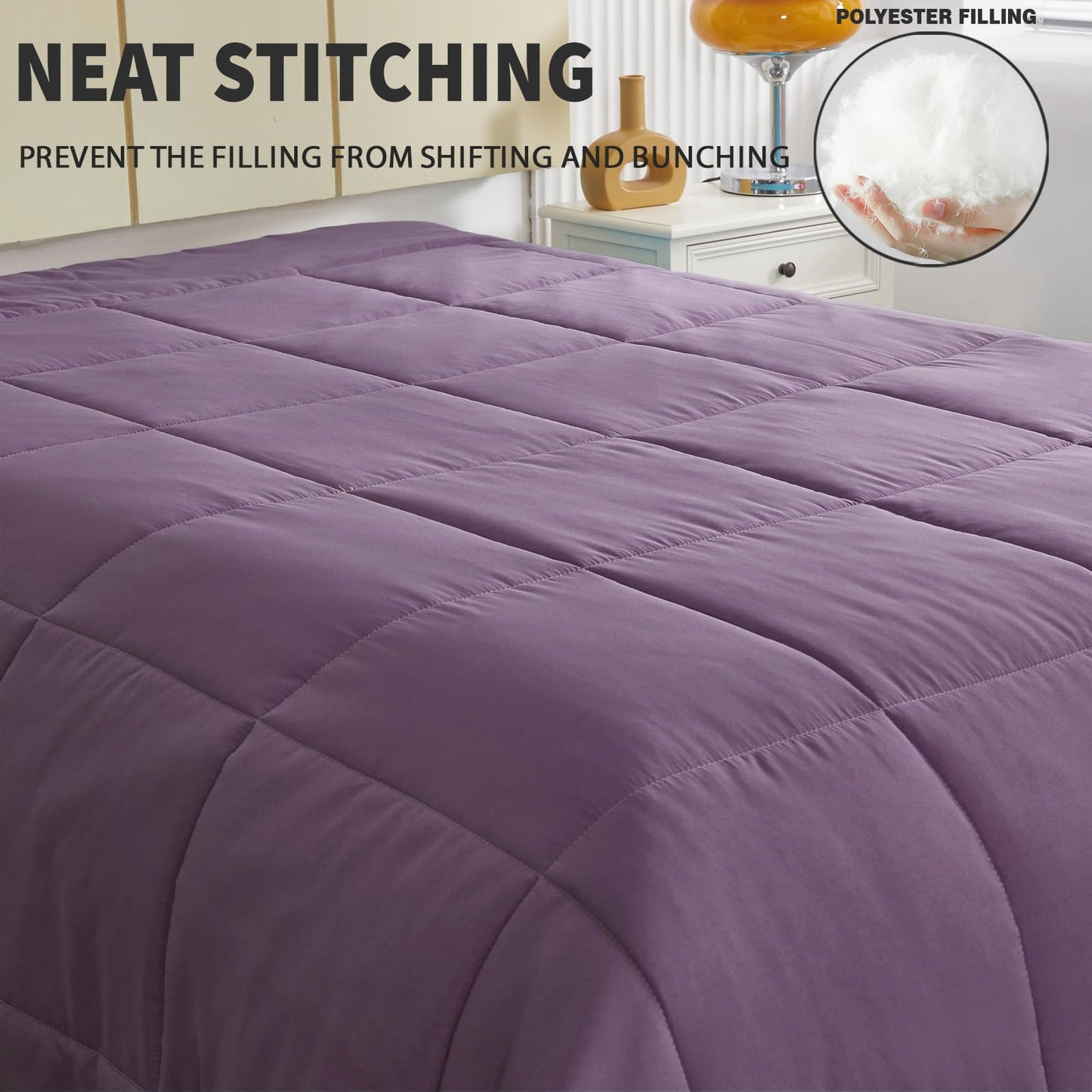 Exclusivo Mezcla 4-Season Duvet 155 x 220 cm, Warm and Light Sleeping Blanket without Cover, Turquoise/Aqua