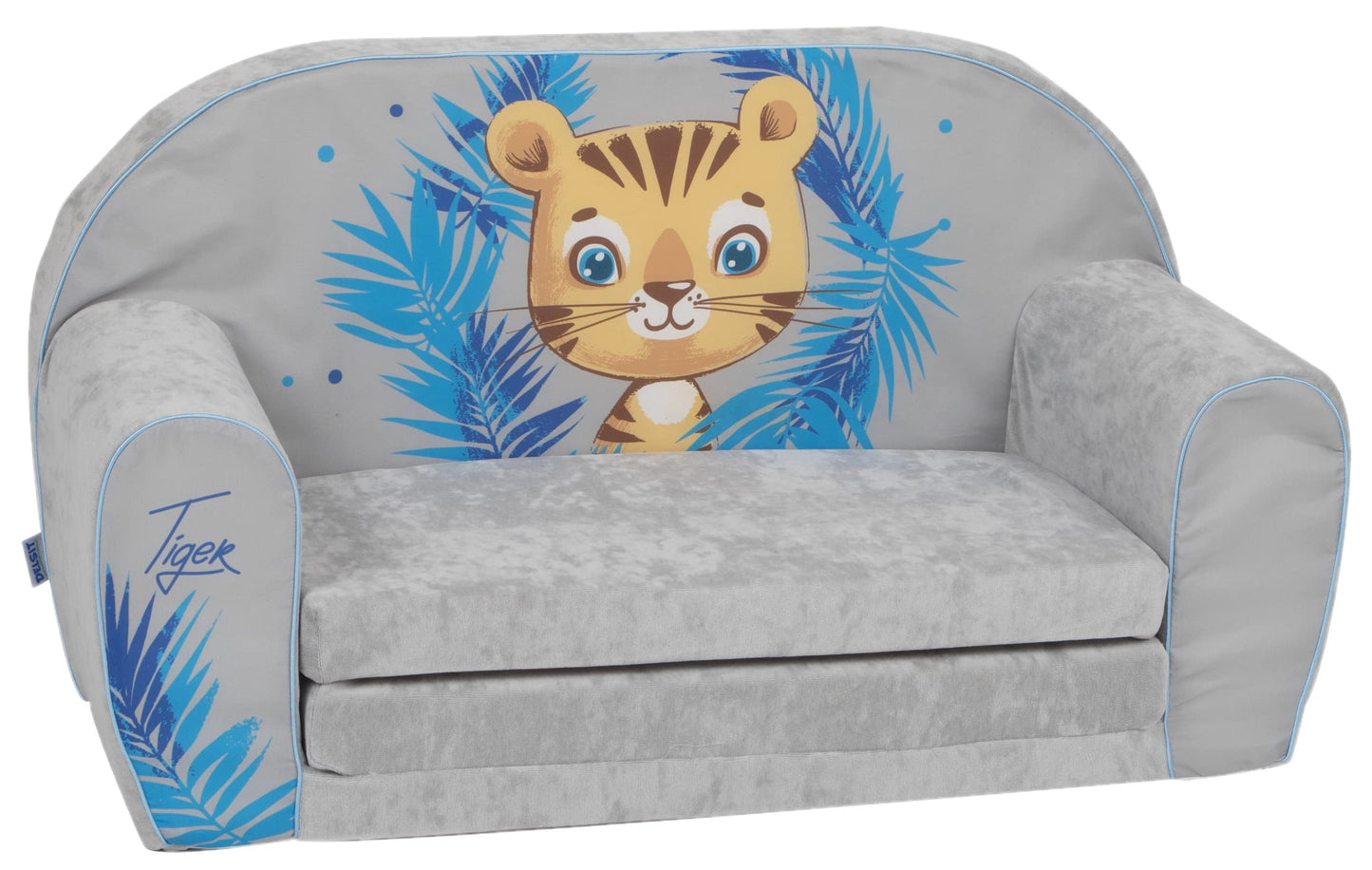 Delsit Kindersofa zum Ausklappen - Kinder Sofa mit Schaumstofffüllung - Sofa Kinder mit Abnehmbarem Bezug - Kindermöbel Kindersofa Mädchen & Jungen- 9 Monate bis 4 Jahre - DT2-22042