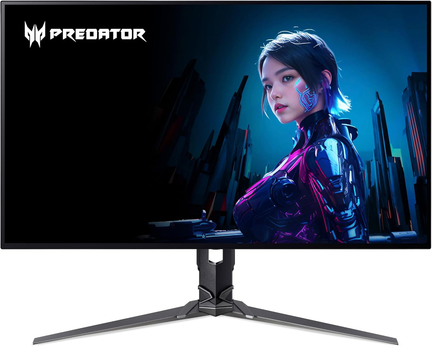 Acer Predator XB273KV3 Gaming Monitor 27 Inch (69 cm Screen) 4K (UHD), Agile Splendor IPS, 160Hz, 1ms/0.5ms (GTG, Min.), DP 1.4, 2xHDMI 2.1, Height-Adjustable, Rotatable, FreeSync Premium