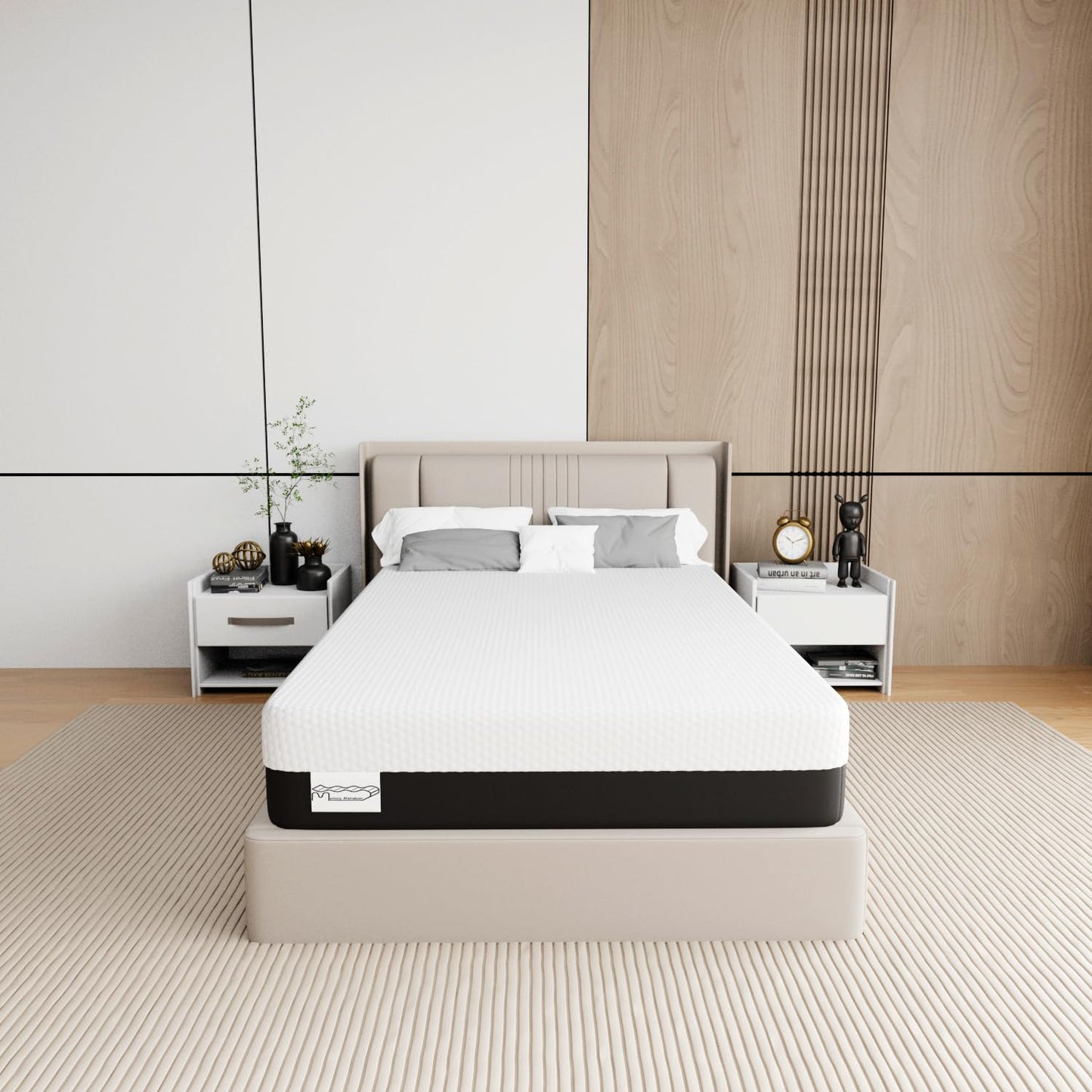 Memory Matratzen Mattress 180 x 200 cm, Double Bed Mattress 20 cm High, Cold Foam Mattress, Gel Memory Foam Mattress, Hardness Levels H2 and H3, 7 Zones for Comfort and Durability (180 x 200 x 20 cm)