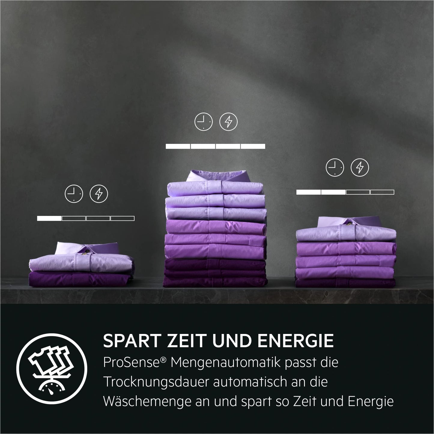 AEG Wärmepumpentrockner 8 kg, Serie 7000 SensiDry: Schonendes & energiesparendes Trockenverfahren, neue Energiekl. D, Mengenautomatik, Schontrommel, wechselende Drehrichtung, Knitterschutz, TR7T61580