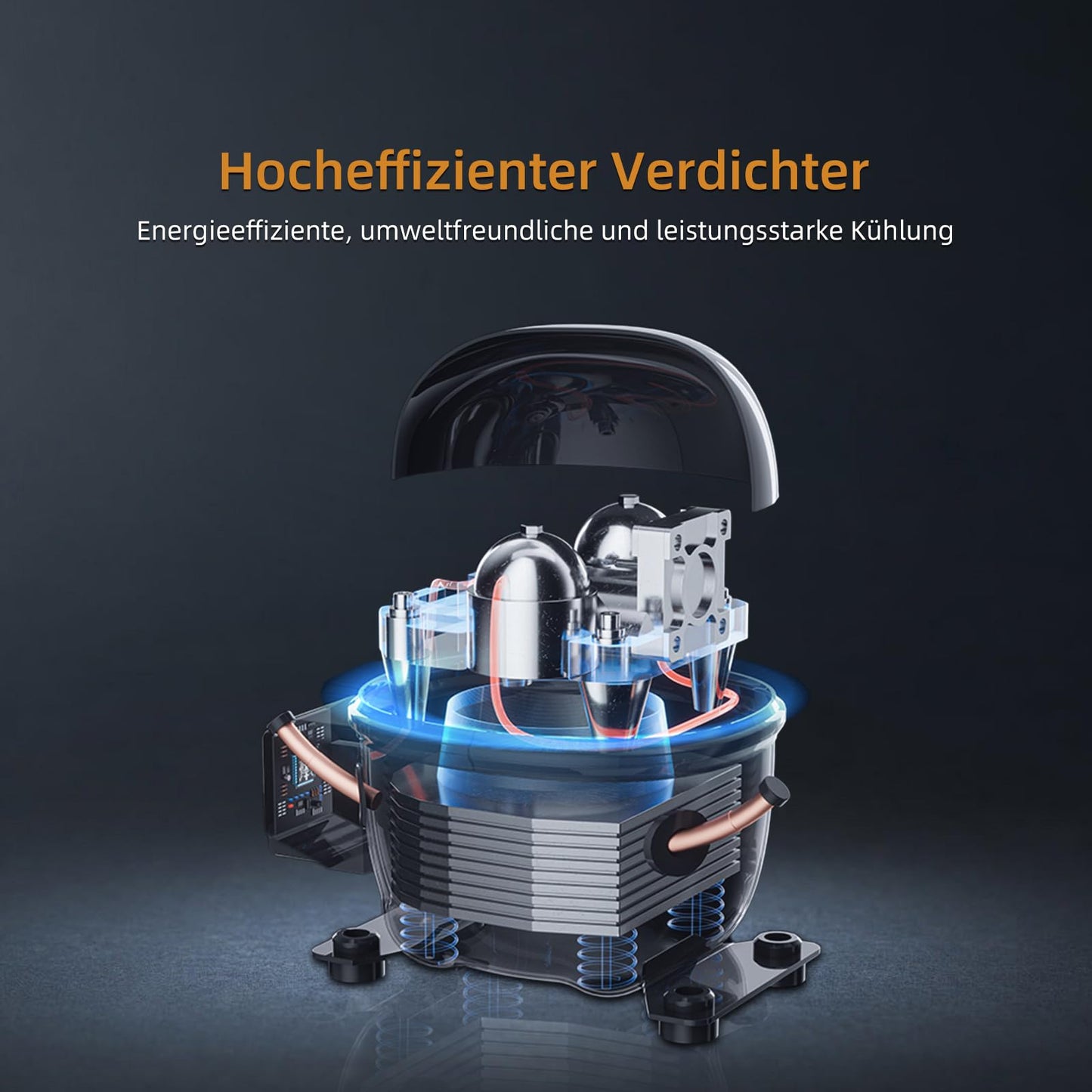 magictec Einbaukühlschrank mit Gefrierfach | 177 cm | 248L (186L/62L) | No Frost | Kühl-Gefrierkombination mit austauschbaren Türscharnieren | Inverterkompressor | Schnellkühlung | Geräuscharm