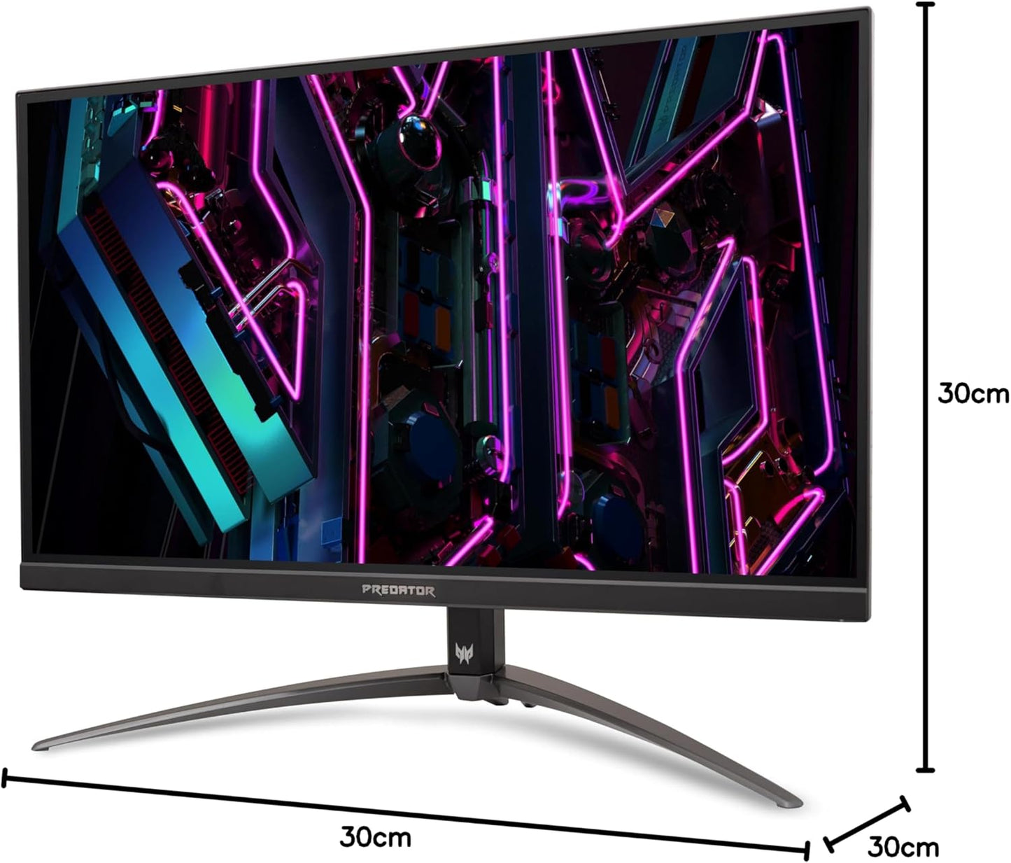 Acer Predator XB273KV3 Gaming Monitor 27 Inch (69 cm Screen) 4K (UHD), Agile Splendor IPS, 160Hz, 1ms/0.5ms (GTG, Min.), DP 1.4, 2xHDMI 2.1, Height-Adjustable, Rotatable, FreeSync Premium