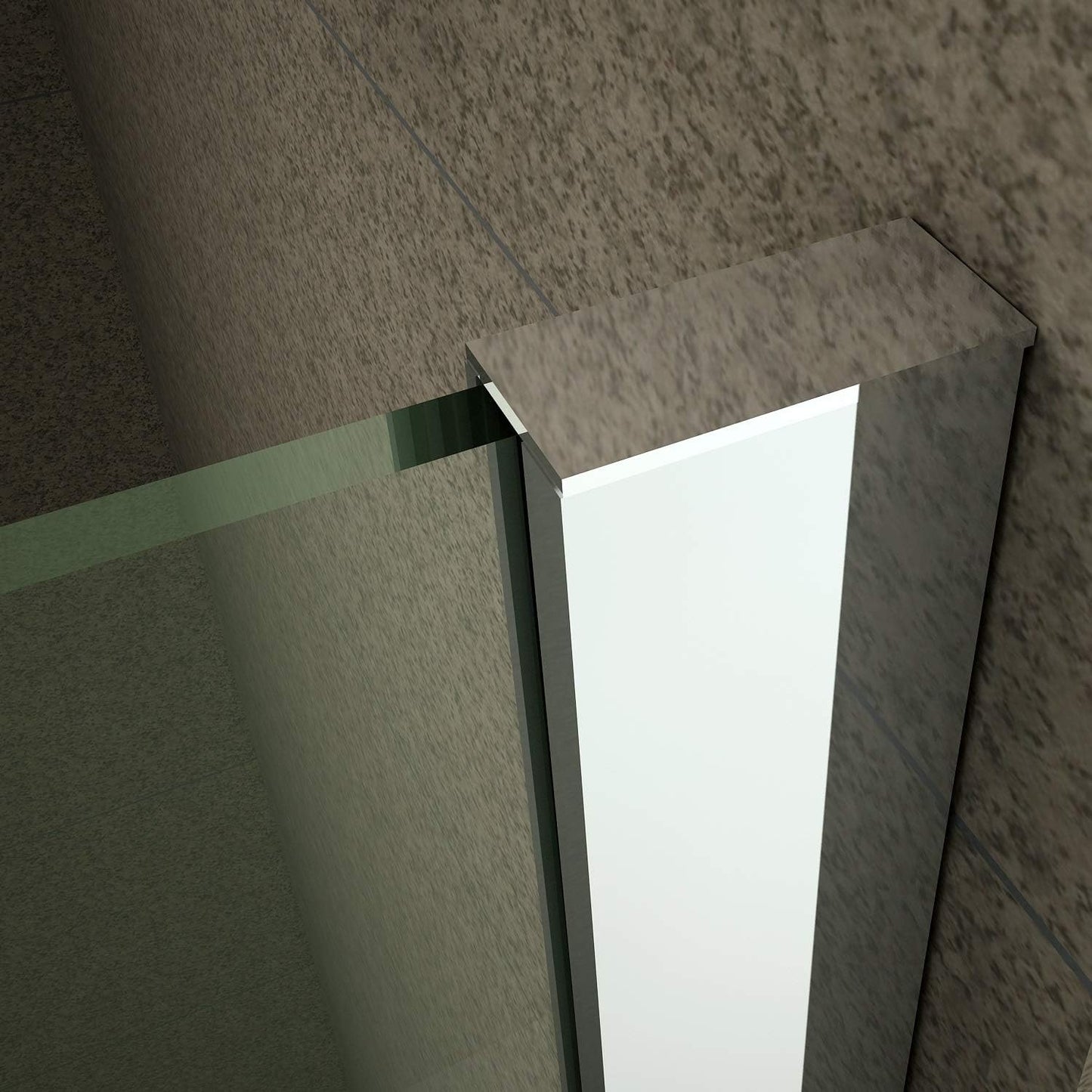 Shower Cubicle with Corner Entry 80 x 80 cm Height 190 cm Clear Glass 6 mm Tempered Glass Nano