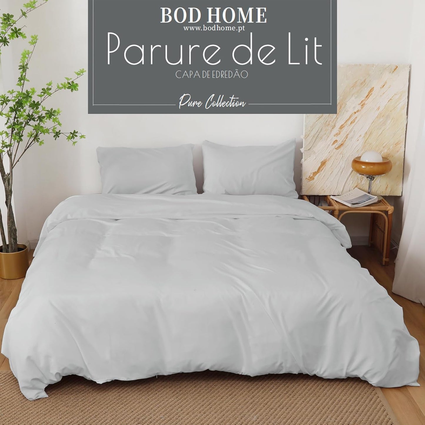 BOD HOME, Duvet & Pillowcase, 100% Polyester, Softness, Bed Linen Set 160 x 220 cm, Pillowcase 50 x 70 cm, Various Designs, Personalise Your Room, Ideal for the Winter Season