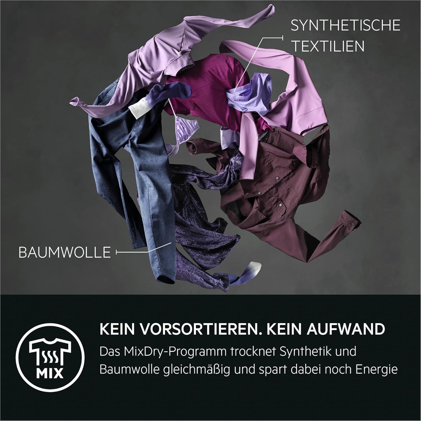 AEG Wärmepumpentrockner Serie 9000 mit AbsoluteCare Plus, Daunentrocknung – Punktgenaue Trockenergebnisse mit 3D-Scan, Testsieger der Stiftung Warentest, 8 kg, A+++, Schontrommel, TR9AMZ2024