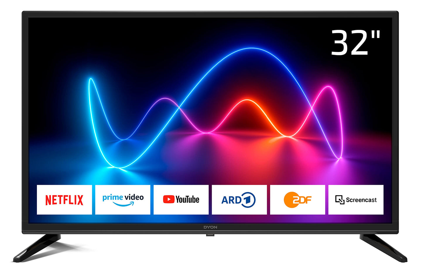 DYON Movie Smart 43 VX TV, 43 inches (108 cm), Full HD Smart TV, HD Triple Tuner (DVB-C/-S2/-T2), App Store, Prime Video, Netflix, YouTube, DAZN, Disney+ (Model 2023)