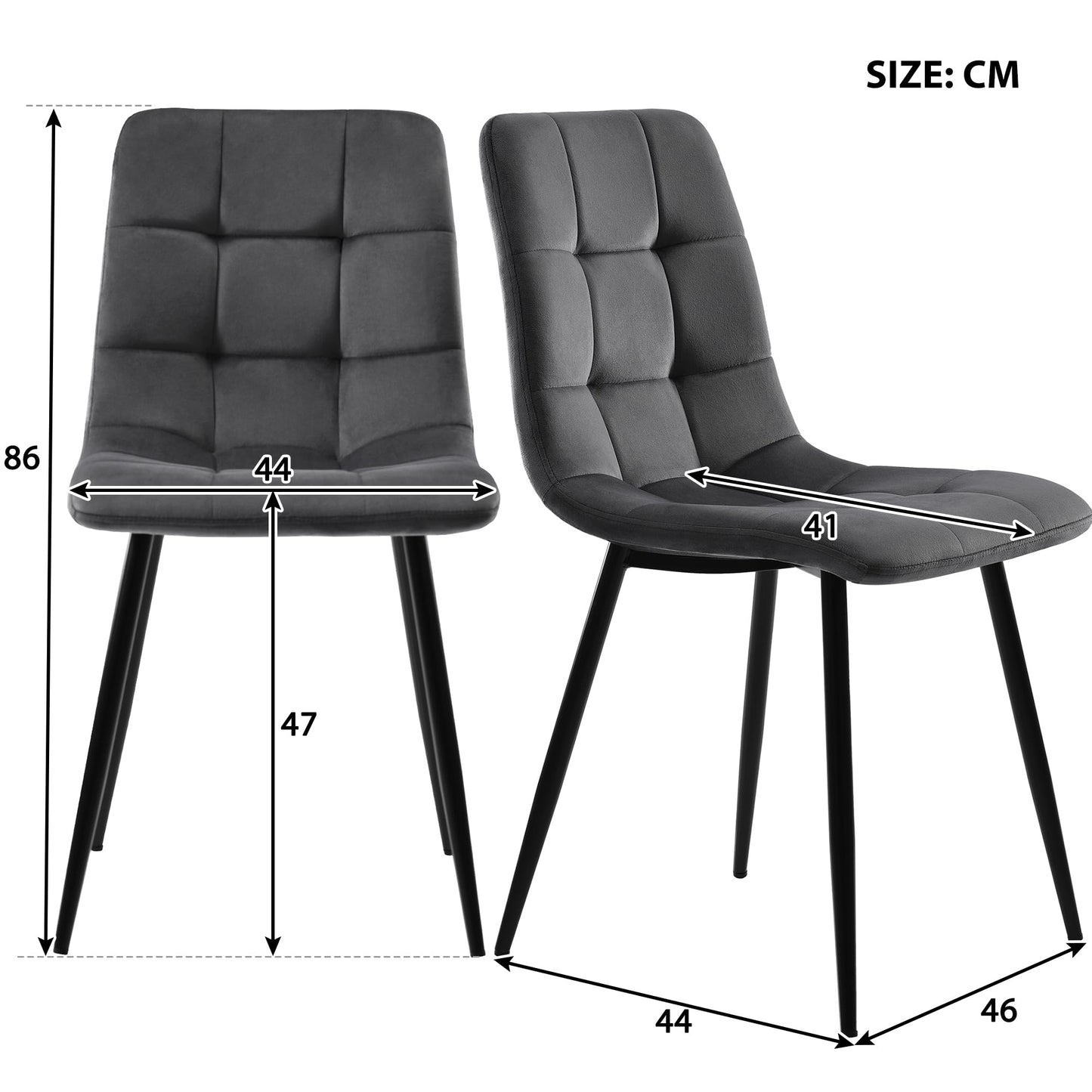 Ymkua Esstisch mit 4 Stühlen Set, 117x68x75 cm Rechteckiger Esstisch, Esszimmergruppe, Moderne Küche Esstisch Set, Esszimmerstuhl Küchenstuhl Set, Küchentisch Set für Wohnzimmer und Küche (Gray)