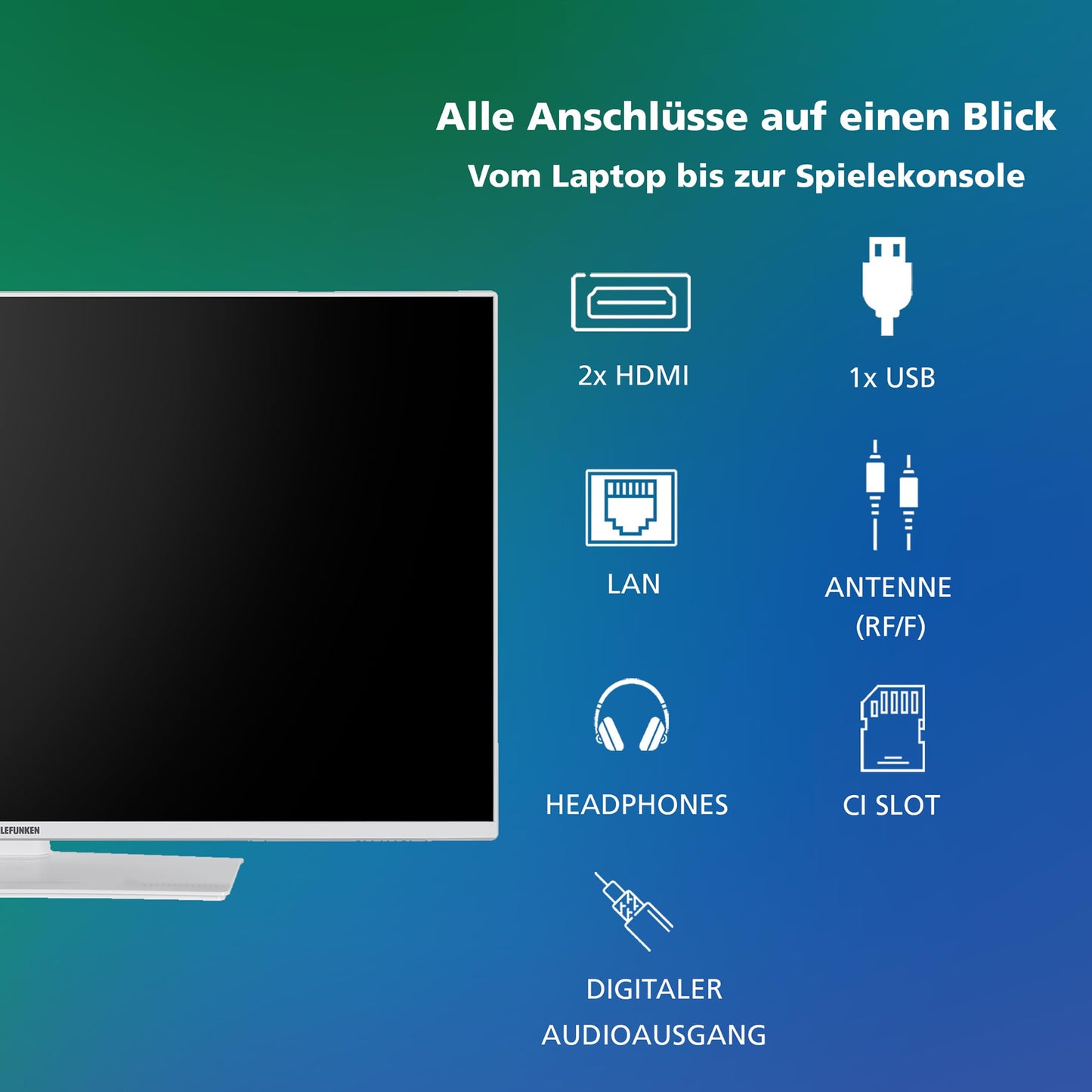 TELEFUNKEN VIDAA D43U790B2CW 4K TV 43 Inch Smart TV UHD, HDR TV with Dolby Vision, Triple Tuner and 6 Months HD+ Including LED TV, Black